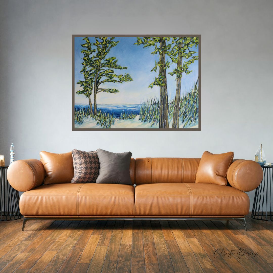 "A Quiet Path to the Lake" Original Oil Painting on Canvas, by Dreese Fine Art - product image 3 for Resin Society