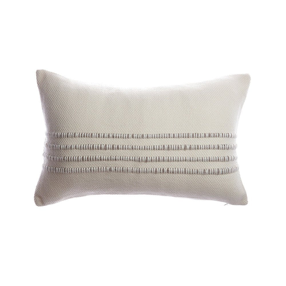Merino Wool Striped Throw Pillow by Homelosophy