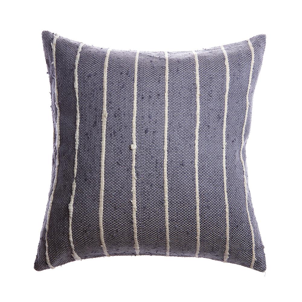 Slate Raw Silk Pillow by Homelosophy