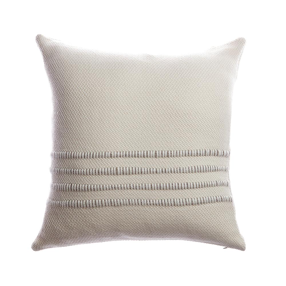 Merino Wool Striped Throw Pillow by Homelosophy