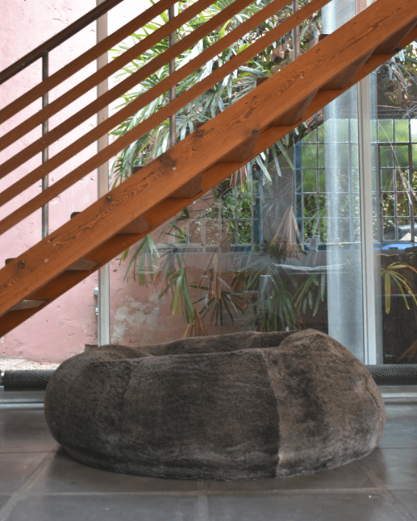 Shearling Handmade Pouf by Homelosophy