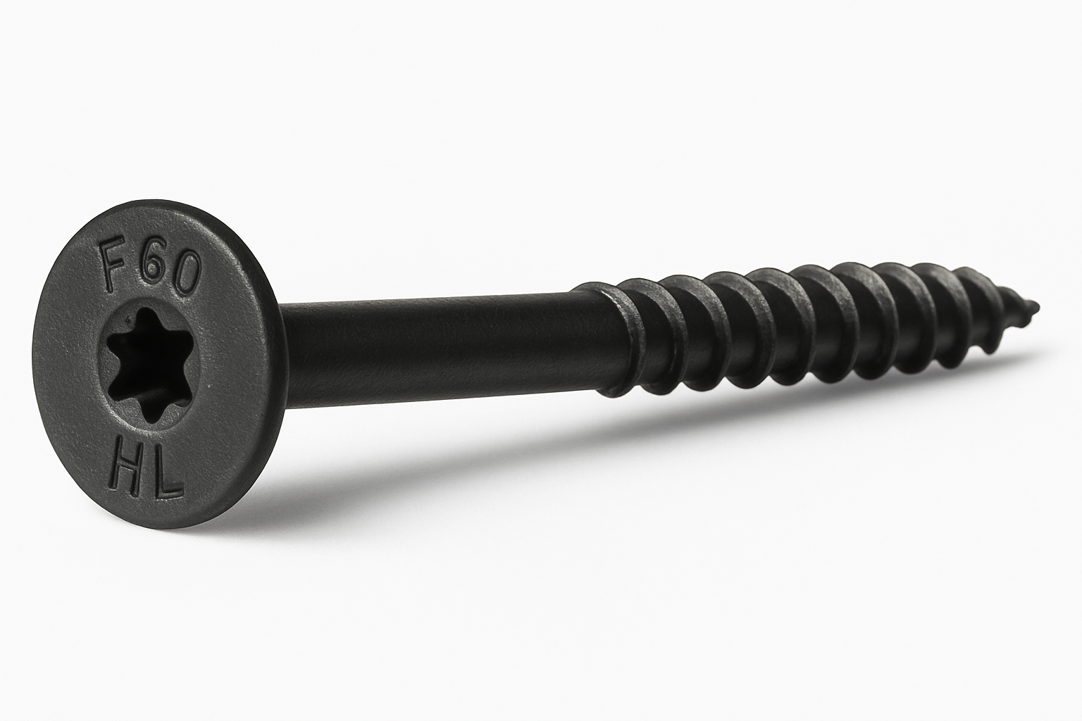 8-inch Fastenmaster HeadLOK structural wood screws with flathead Torx T-Tap T30 drive in bucket