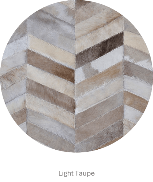 Herringbone Wide – Custom Patchwork Cowhide Rug by Homelosophy