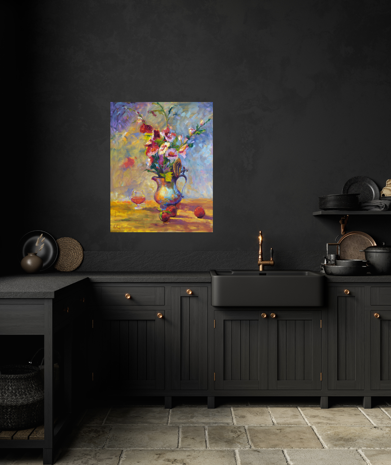 Hibiscus Artist Enhanced Canvas Print by John Beard Collection - product image 3 for Resin Society