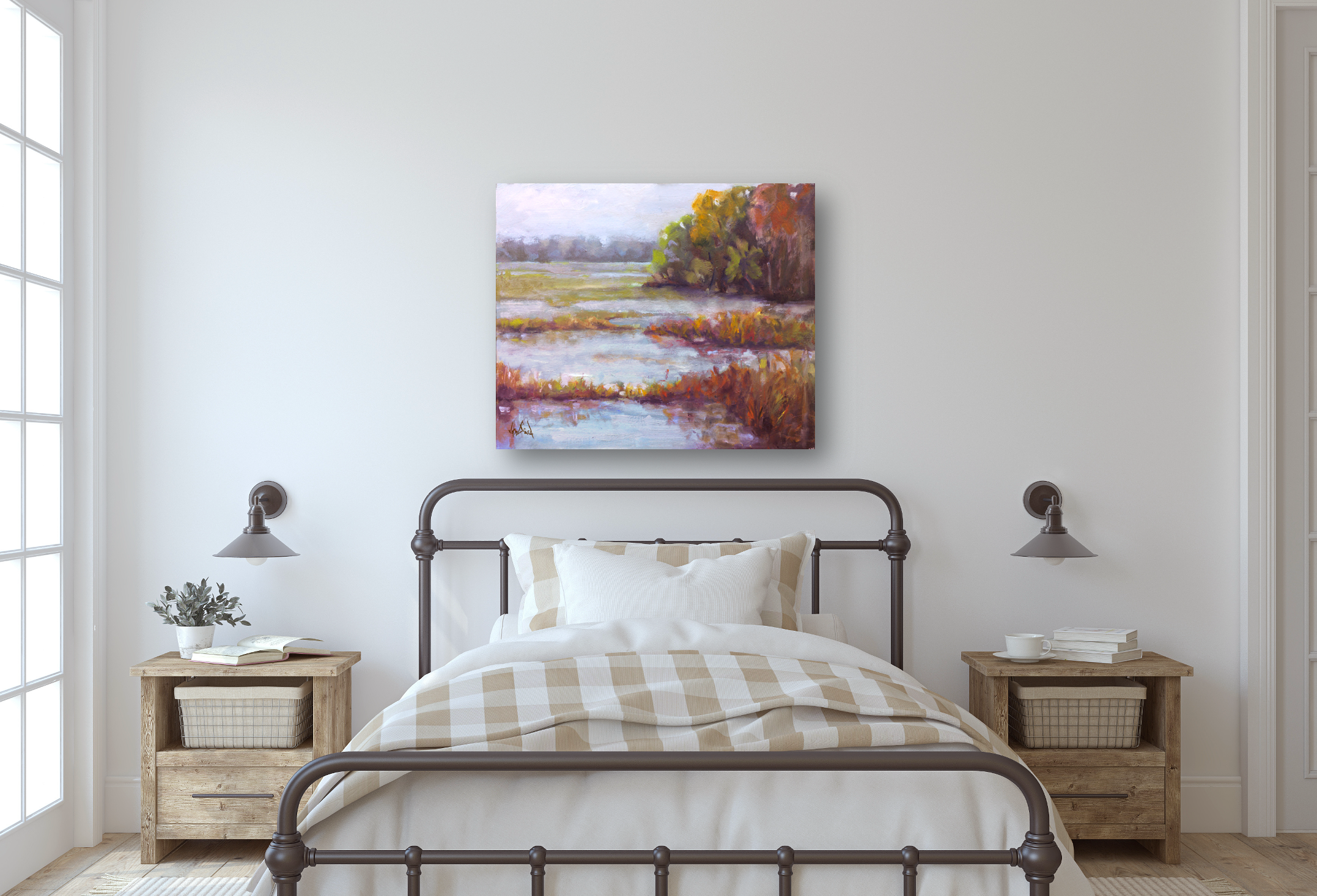 Hilton Head Marsh Artist Enhanced Canvas Print by John Beard Collection - product image 3 for Resin Society