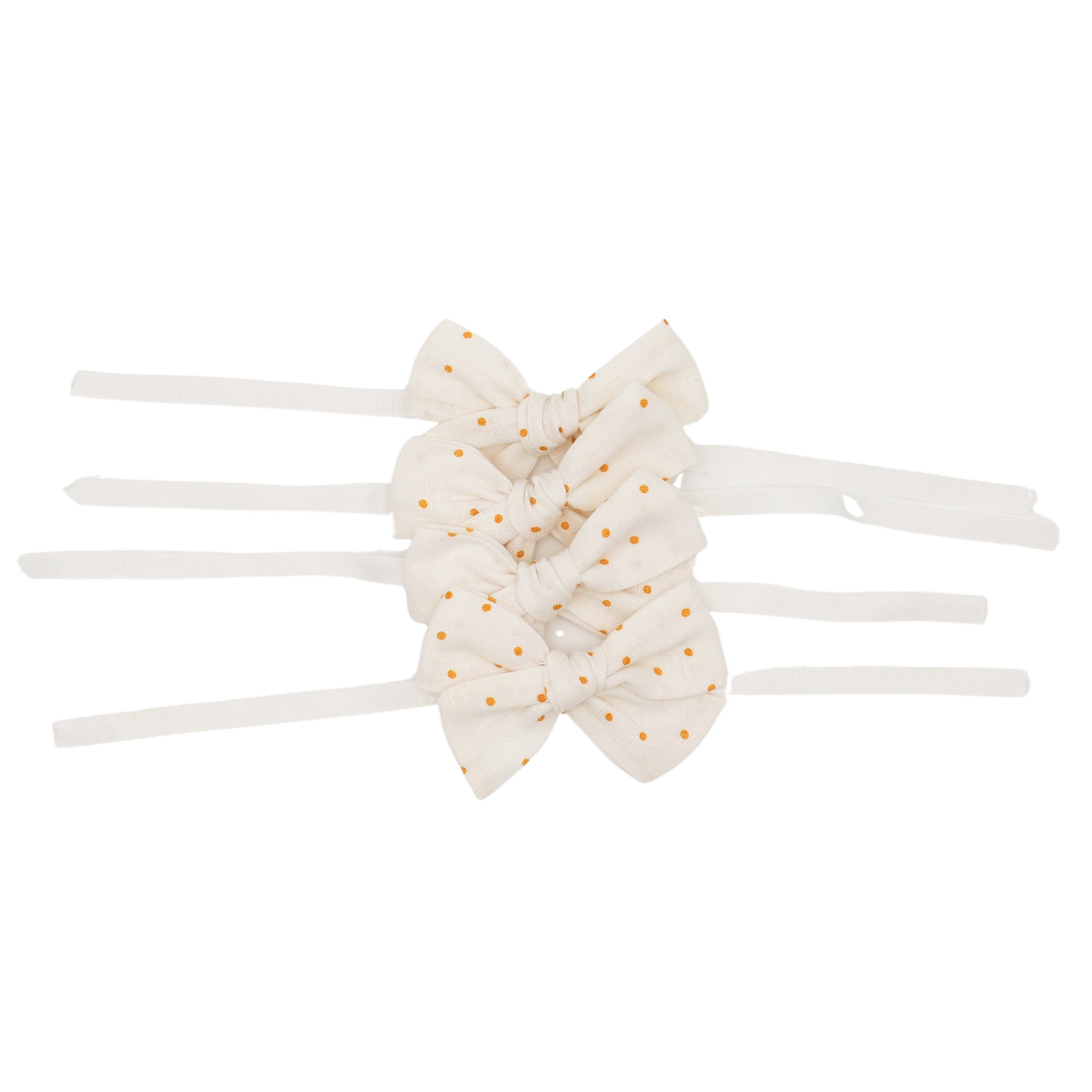 Honeyed Polkadot Linen Napkin Bow Tie - Set of 6 by Ro'Table - product image 2 for Resin Society