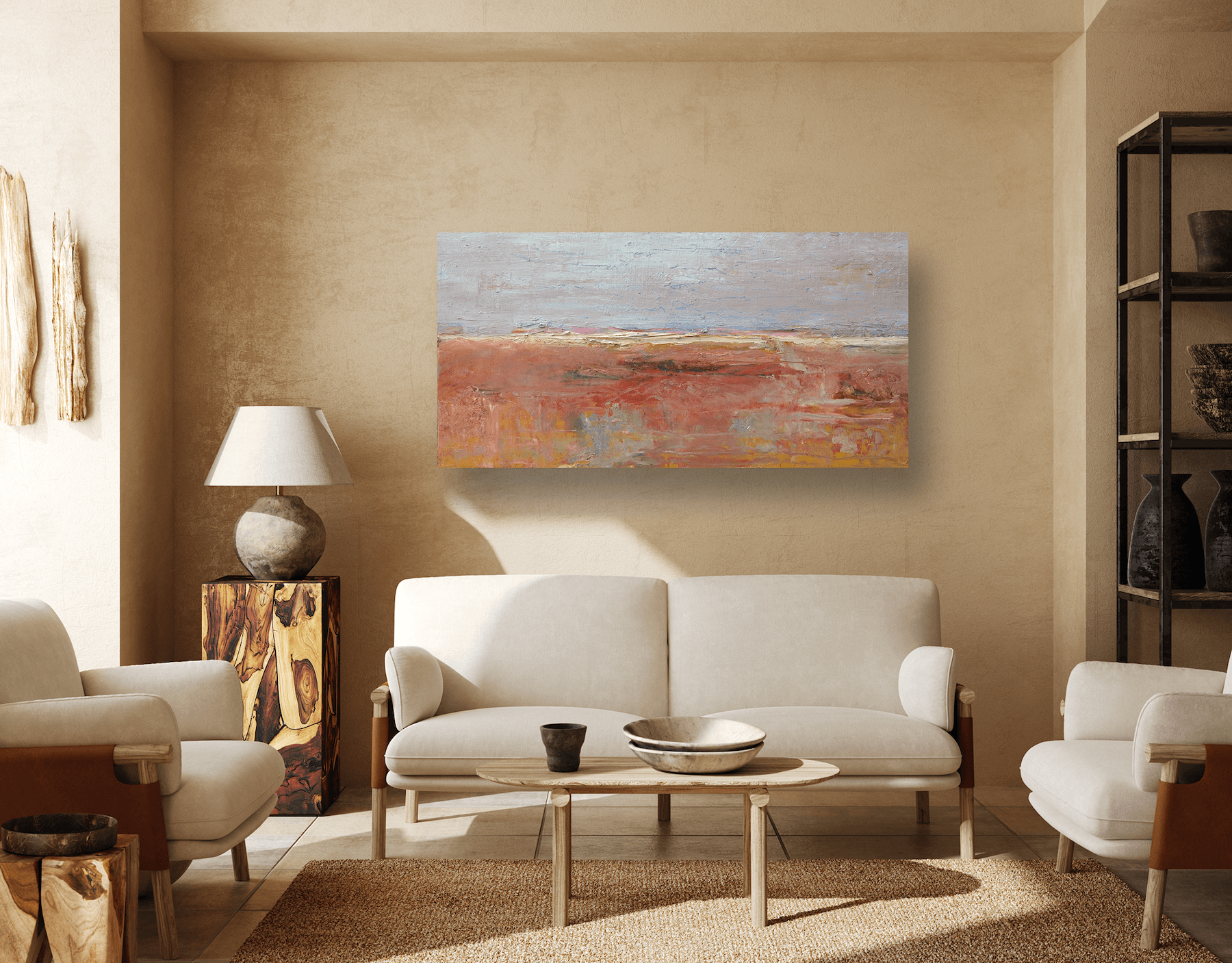 Hot Plains Artist Enhanced Canvas Print by John Beard Collection - product image 4 for Resin Society