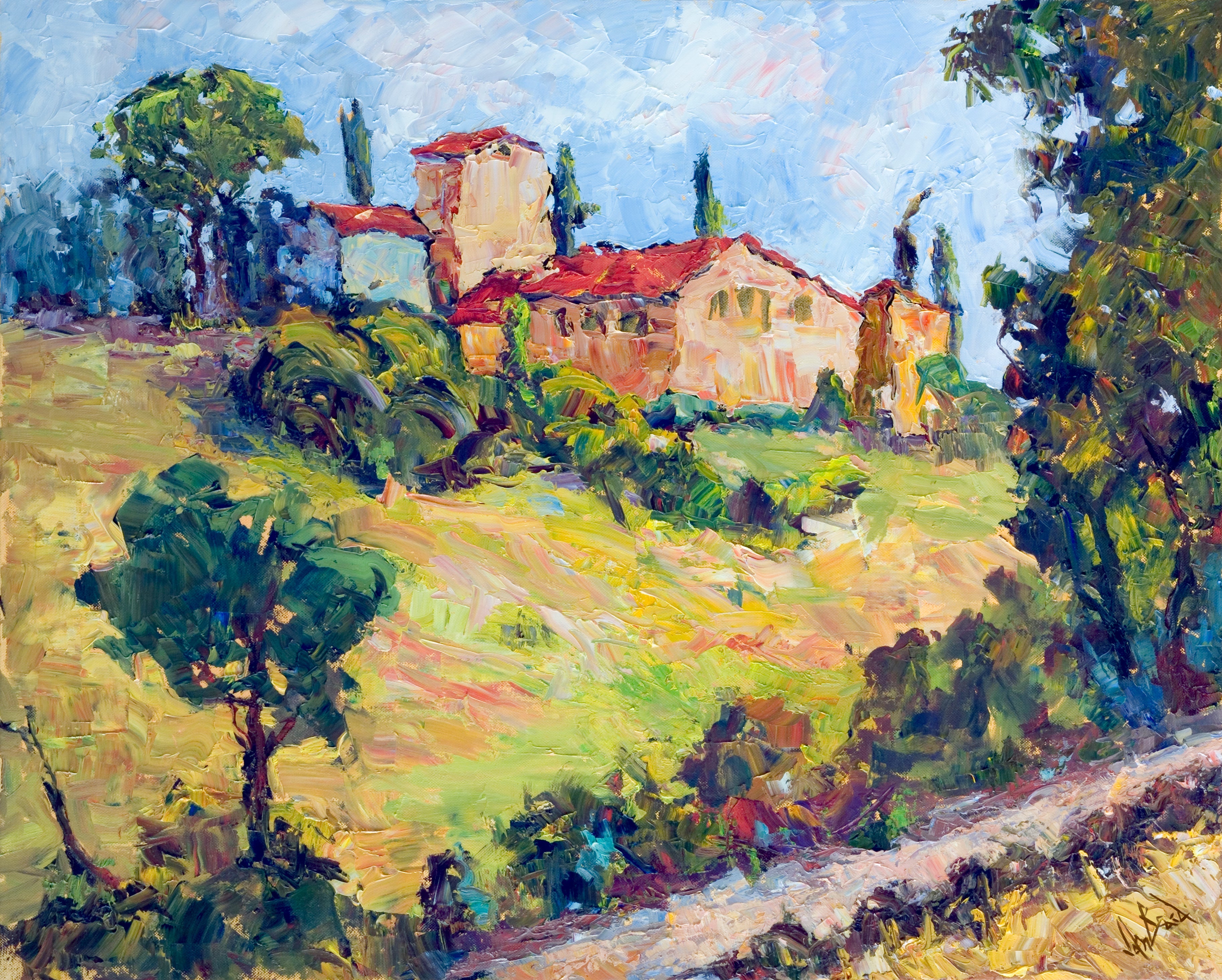 House on a Hillside by John Beard Collection - main product image for Resin Society