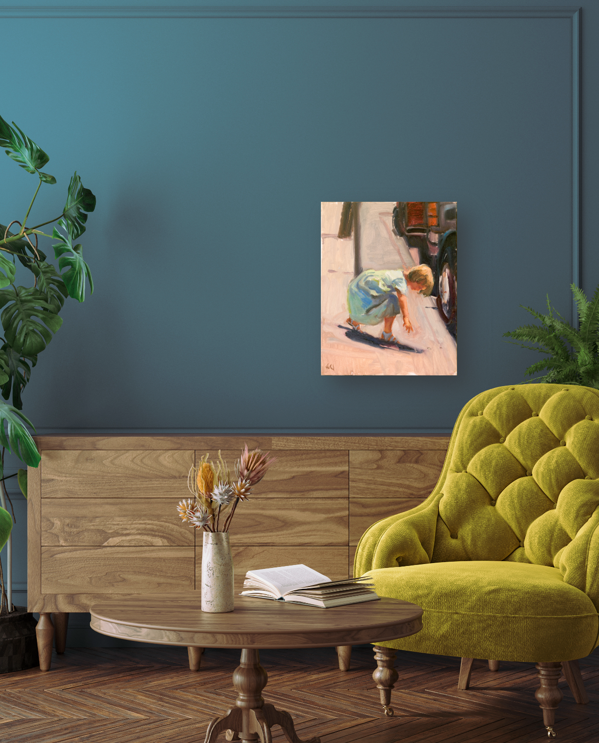 I Found a Nickle Artist Enhanced Canvas Print by John Beard Collection - product image 2 for Resin Society