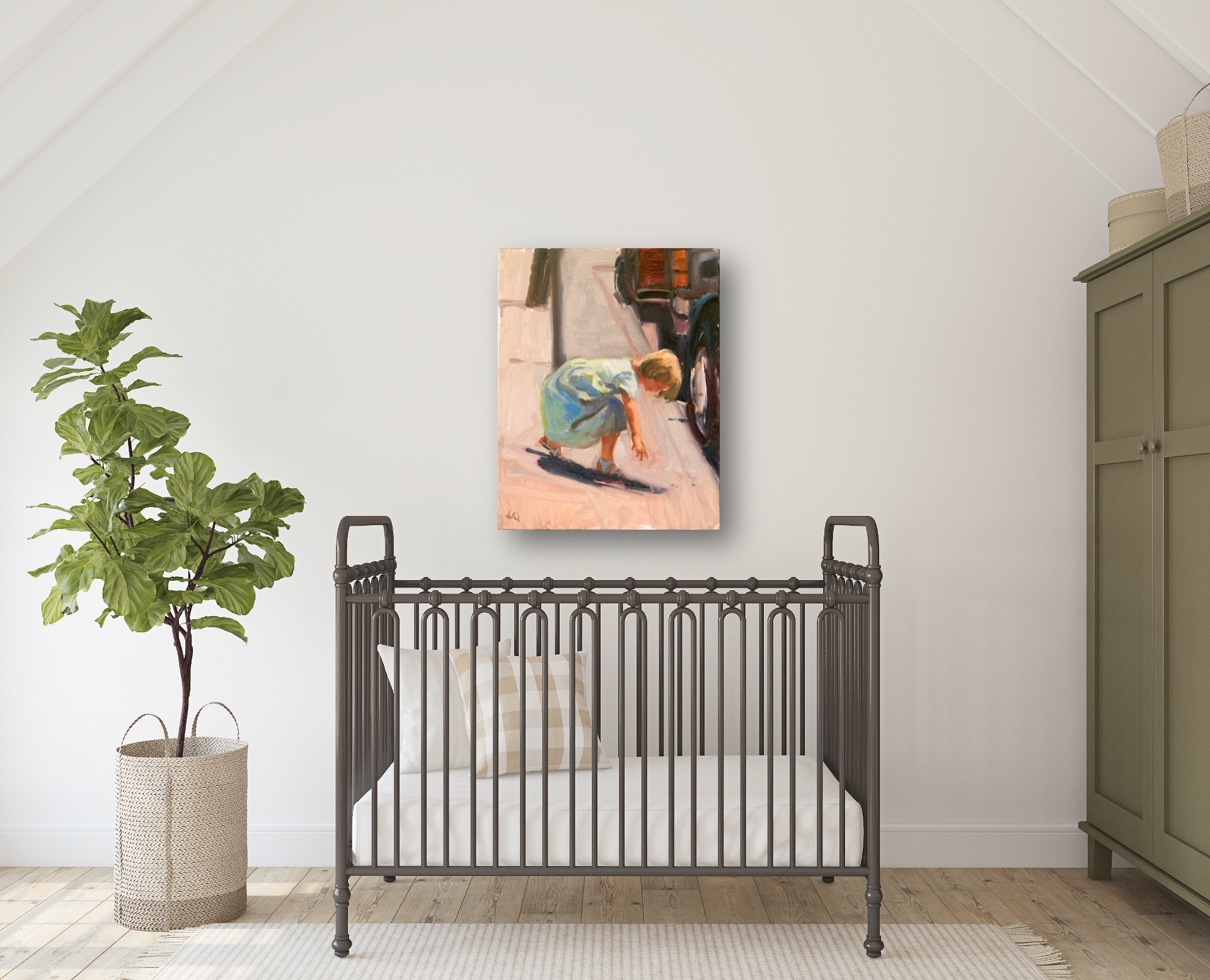 I Found a Nickle Artist Enhanced Canvas Print by John Beard Collection - product image 4 for Resin Society