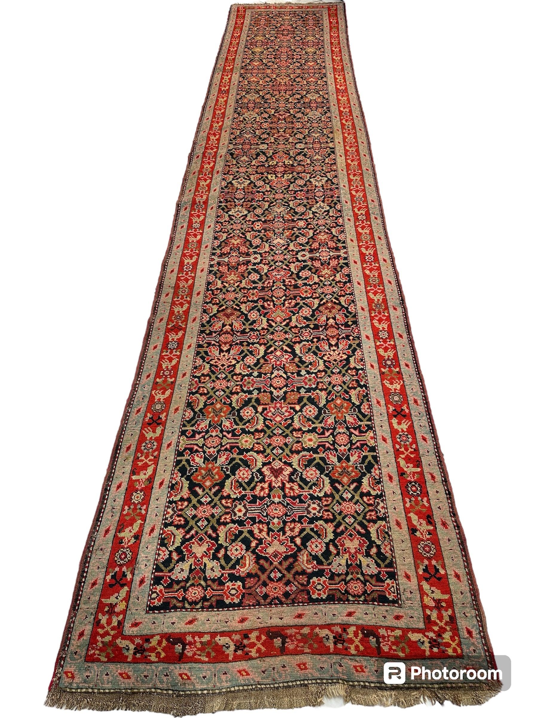 3’4” x 17’ Karabkah Antique Caucasian Wool on Wool Runner by Rugistan - product image 6 for Resin Society