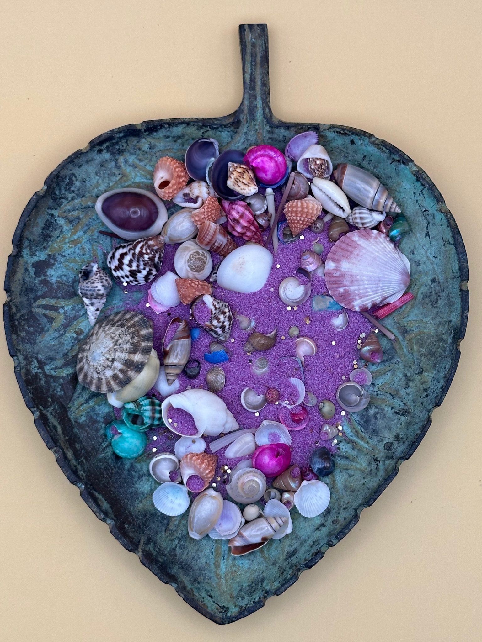 5 oz bag of Sand & Shell Mixture with colorful sand and coastal shells