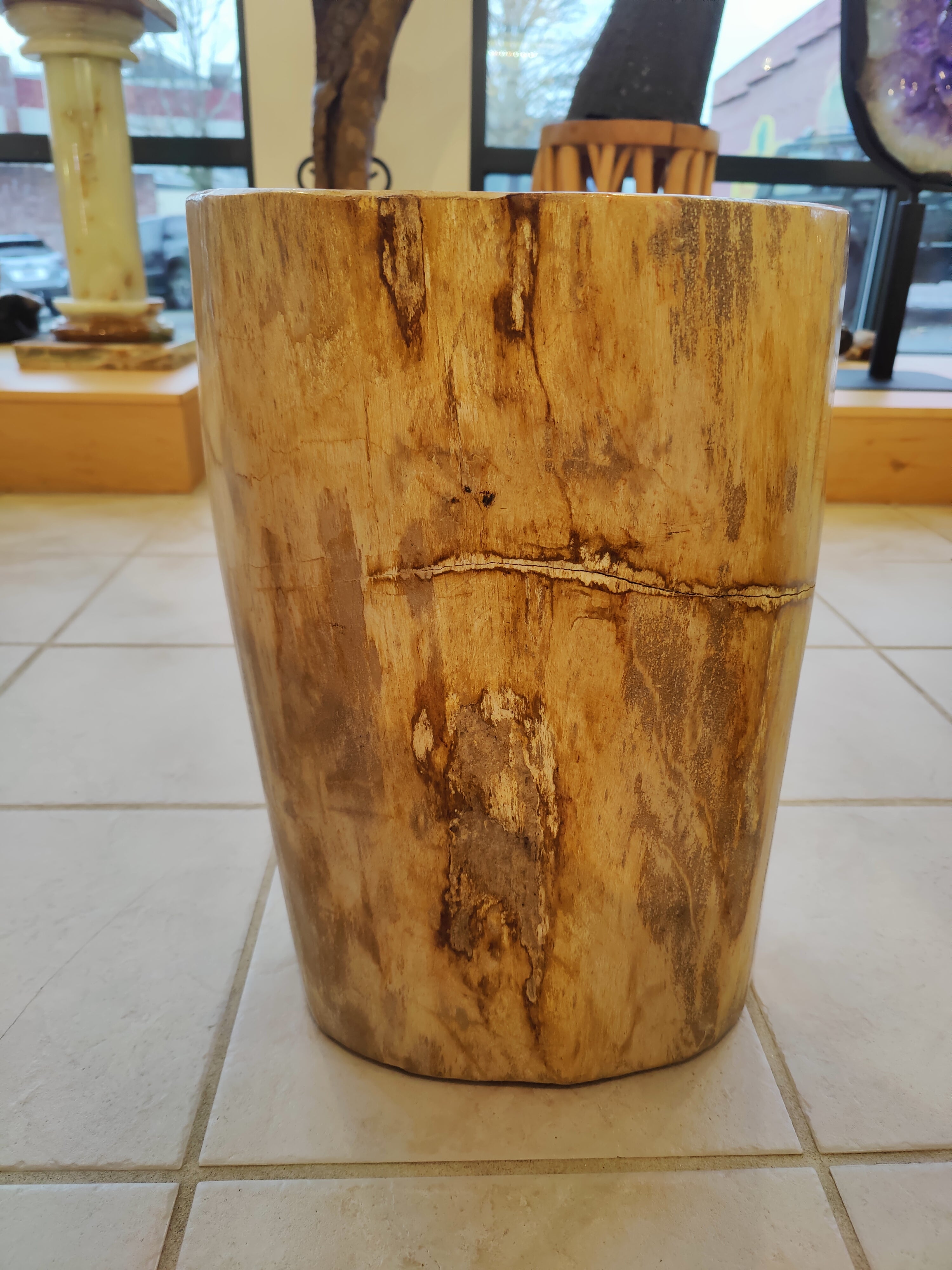 Petrified Wood Pedestal by Rare Earth Gallery - product image 5 for Resin Society