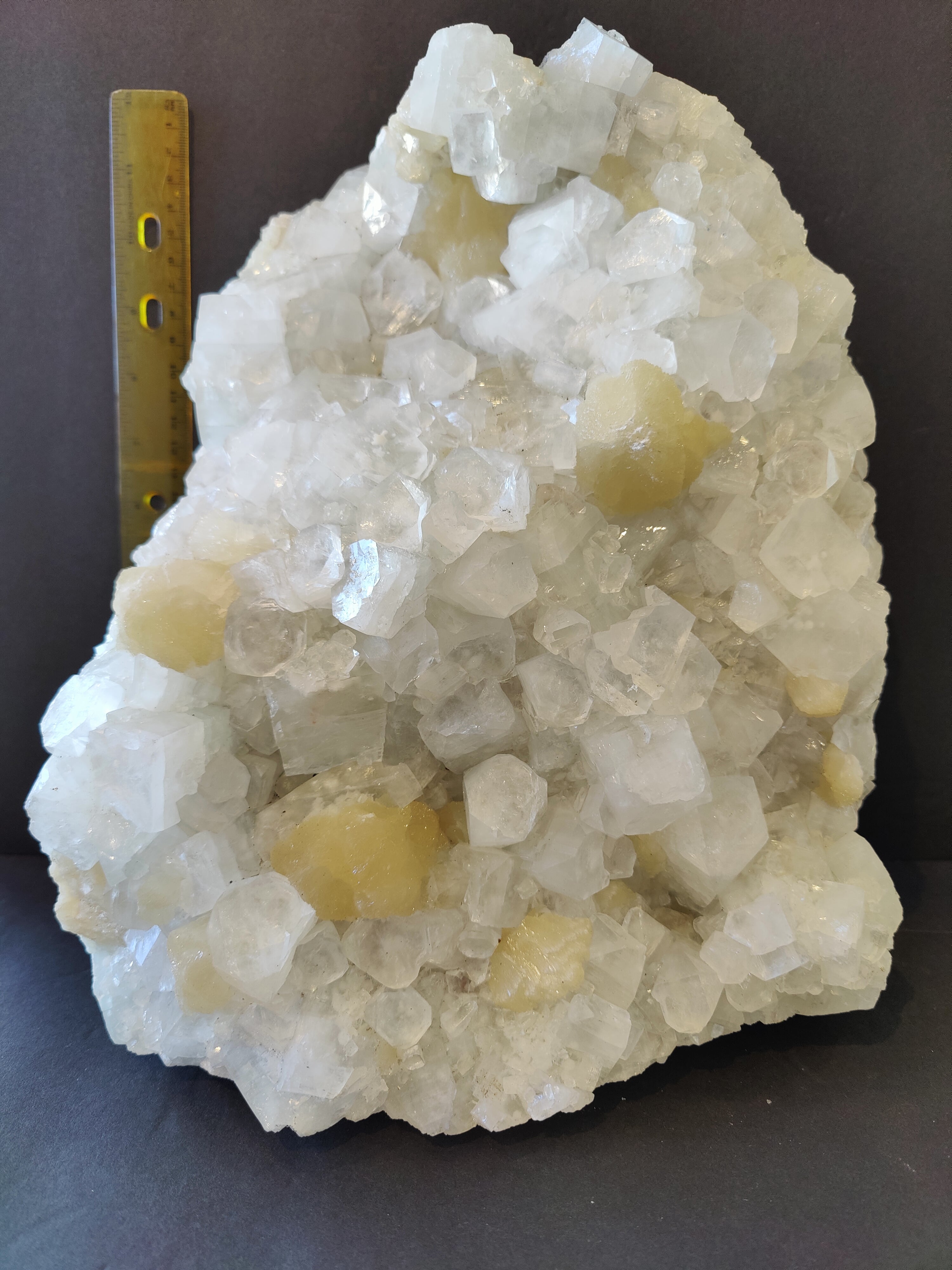 Clear Apophyllite with Stilbite Cabinet Specimen 10.8Kg by Rare Earth Gallery - product image 4 for Resin Society