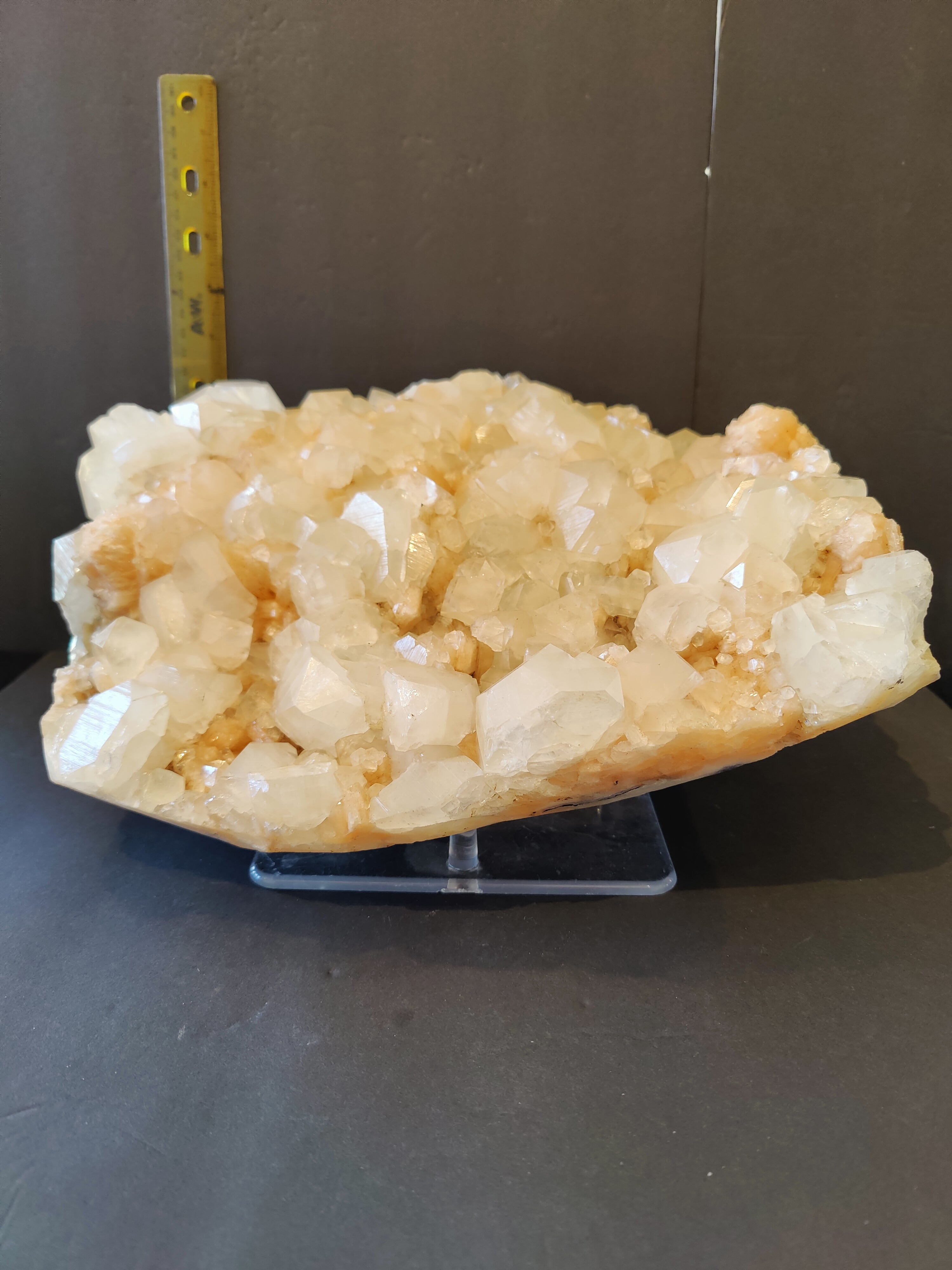Clear Apophyllite with Peach Stilbite Cabinet Specimen 10kg by Rare Earth Gallery - product image 4 for Resin Society