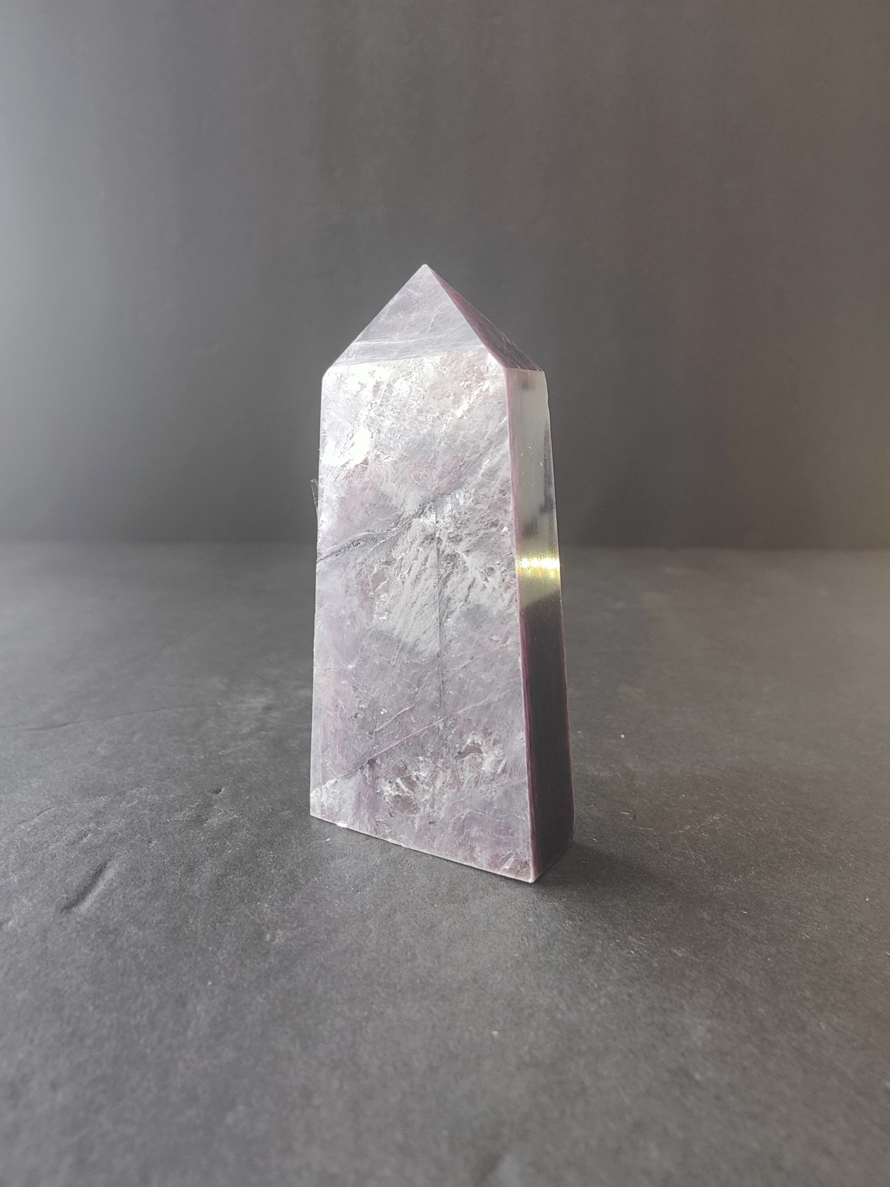 Lepidolite Tower & Heart Sculptures