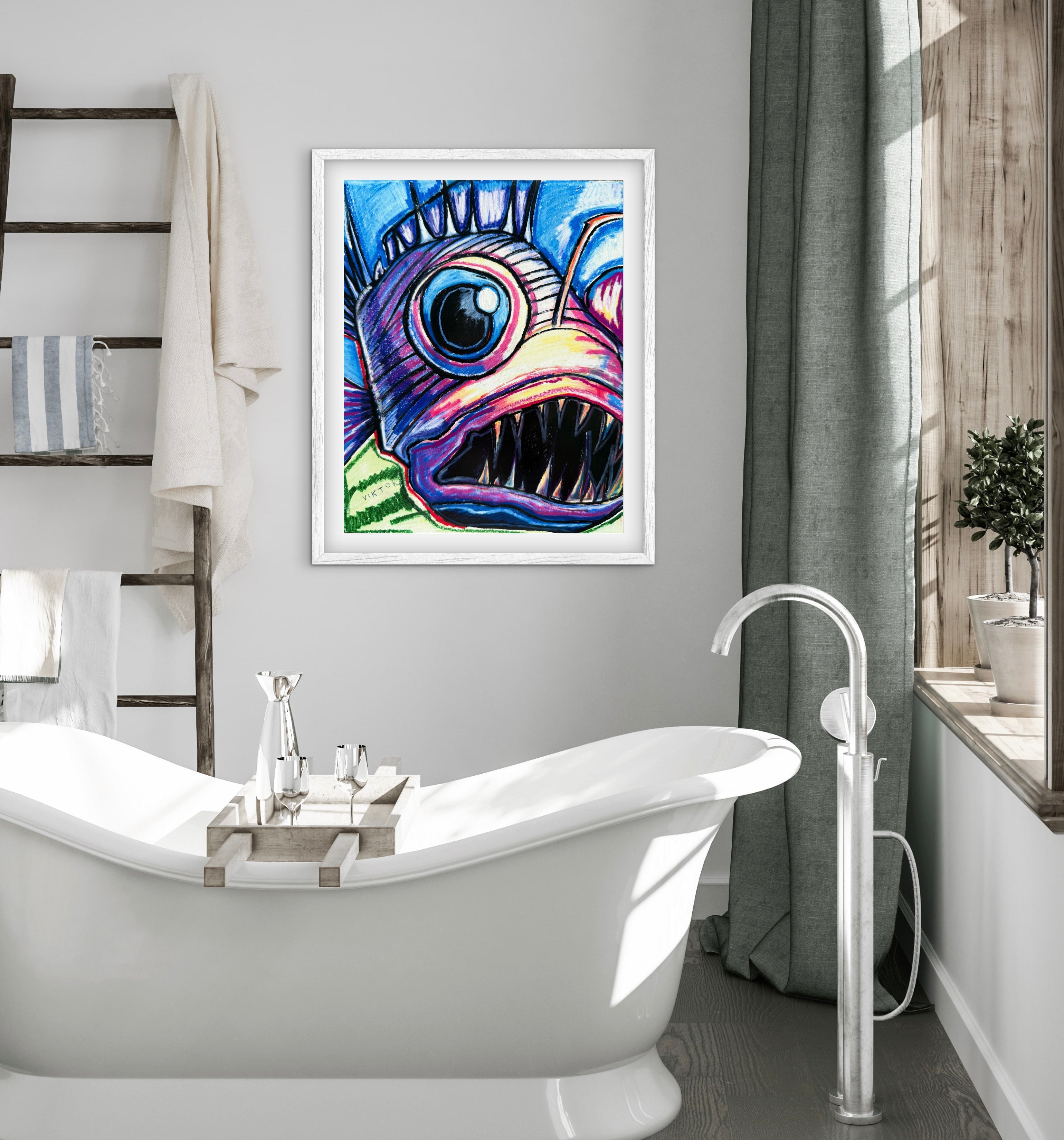 Angler Fish - Art Prints detail image - Resin Society