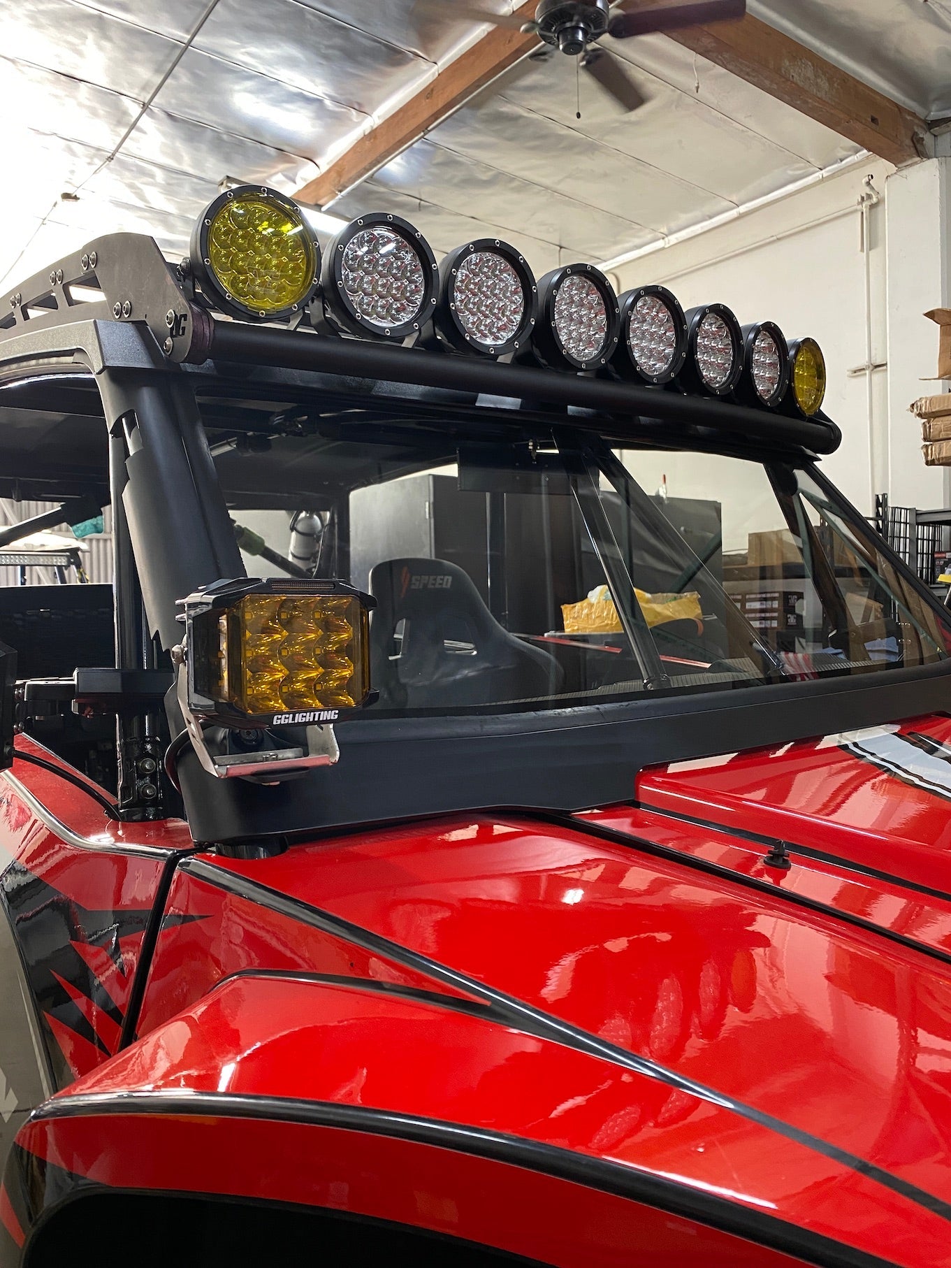 Speed UTV Pillar Pod Mounts For Windshield by GGLighting - product image 5 for Resin Society