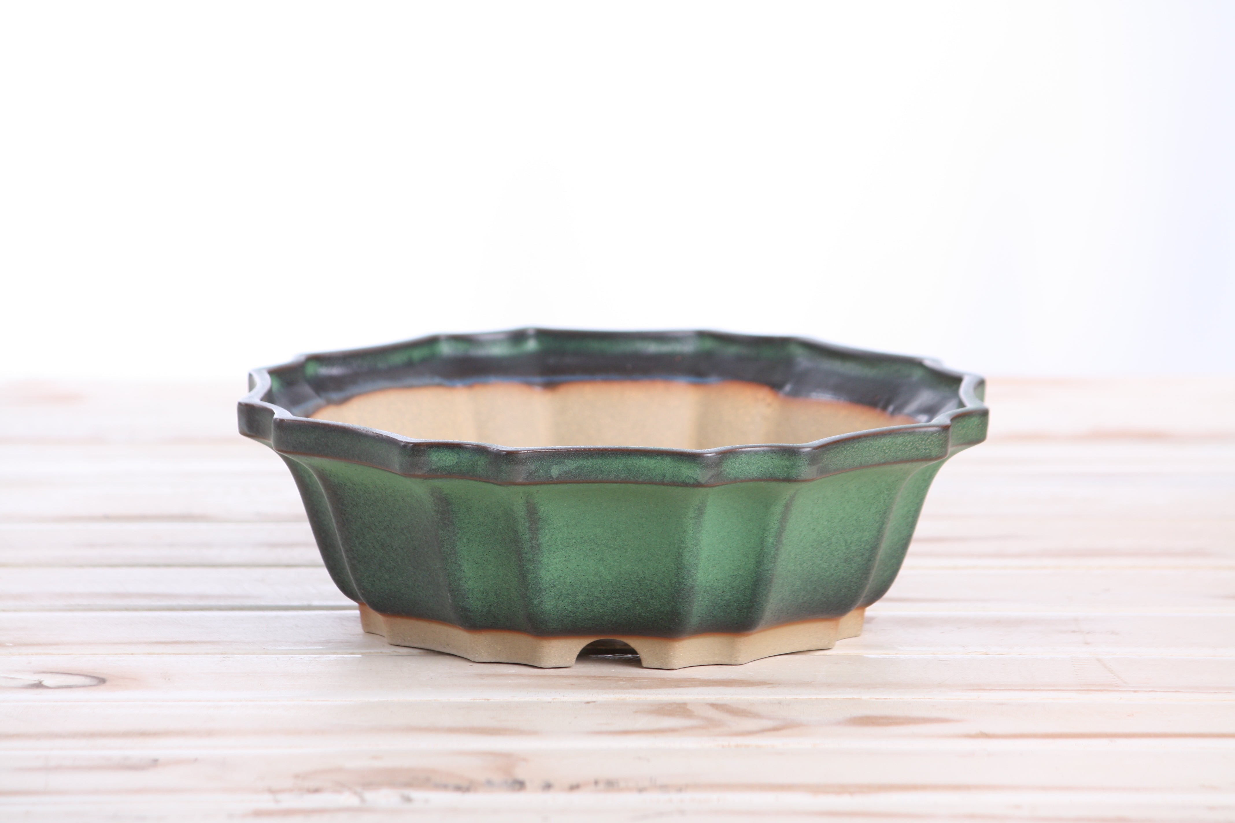 Willow Bonsai Ceramics Flower Design Bonsai Pot 8 Inch – Elegant by Willow Bonsai Ceramics - product image 2 for Resin Society