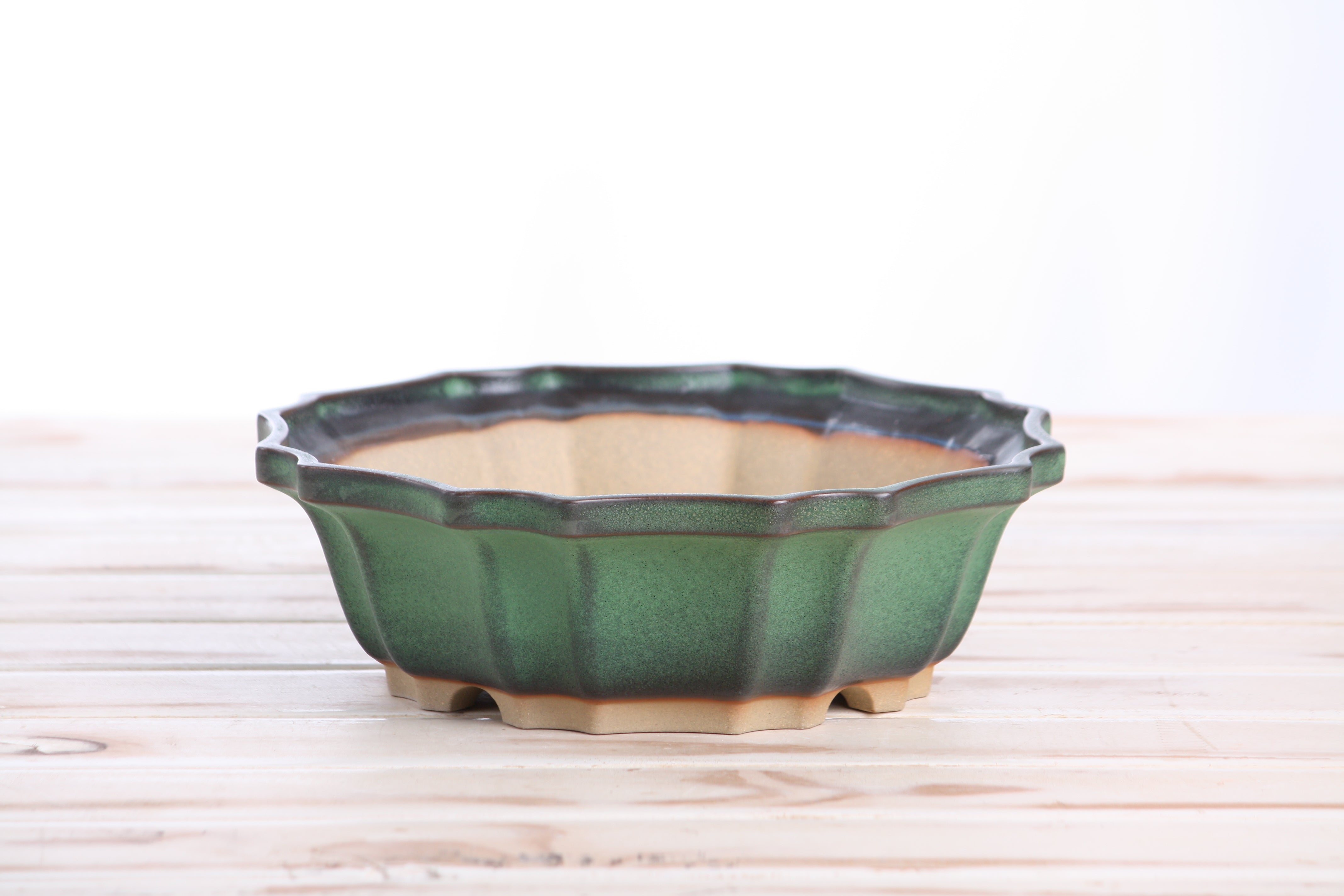Willow Bonsai Ceramics Flower Design Bonsai Pot 8 Inch – Elegant by Willow Bonsai Ceramics - product image 3 for Resin Society