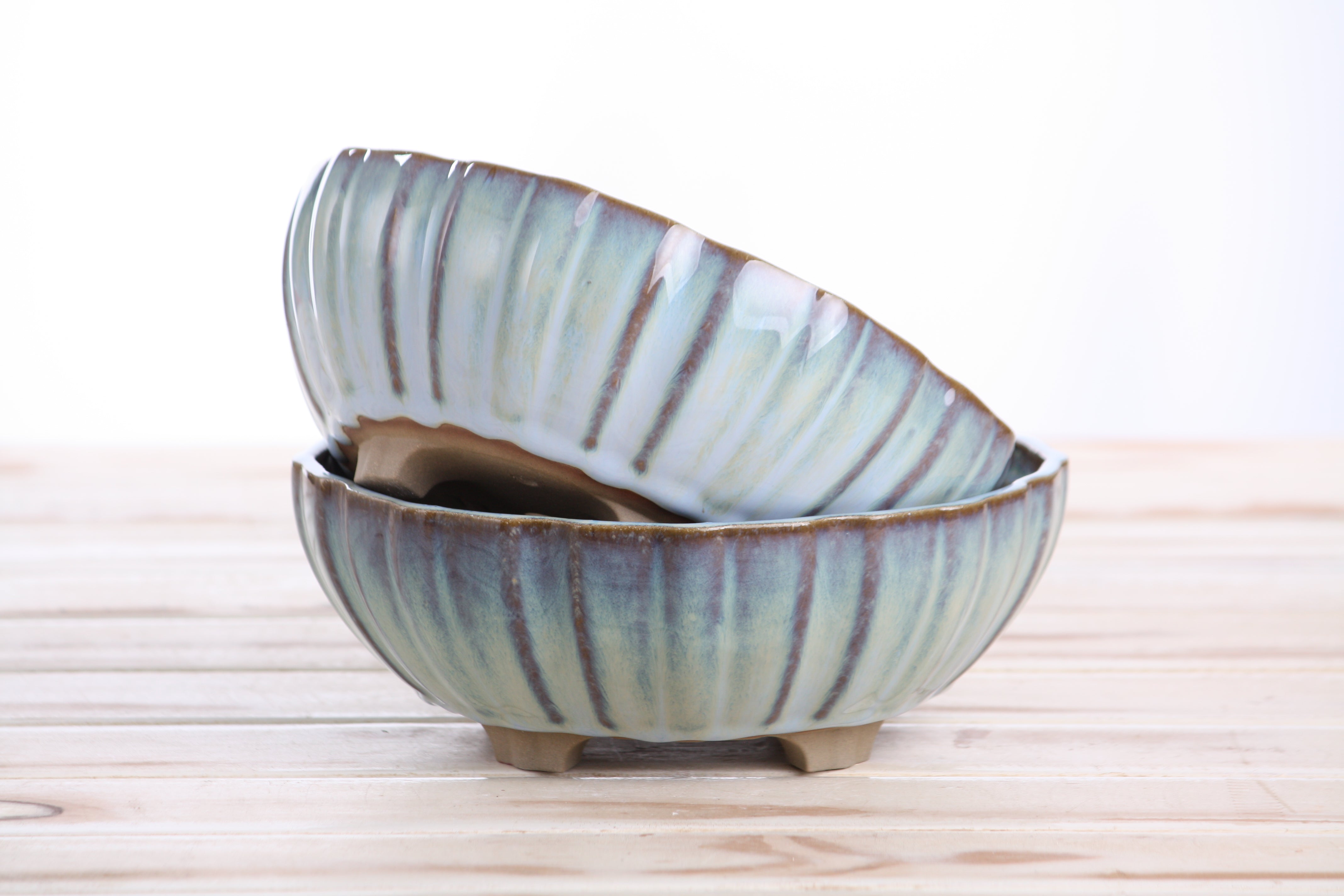 Willow Bonsai Ceramics Lily Bonsai Pot 7 Inch – Glacier