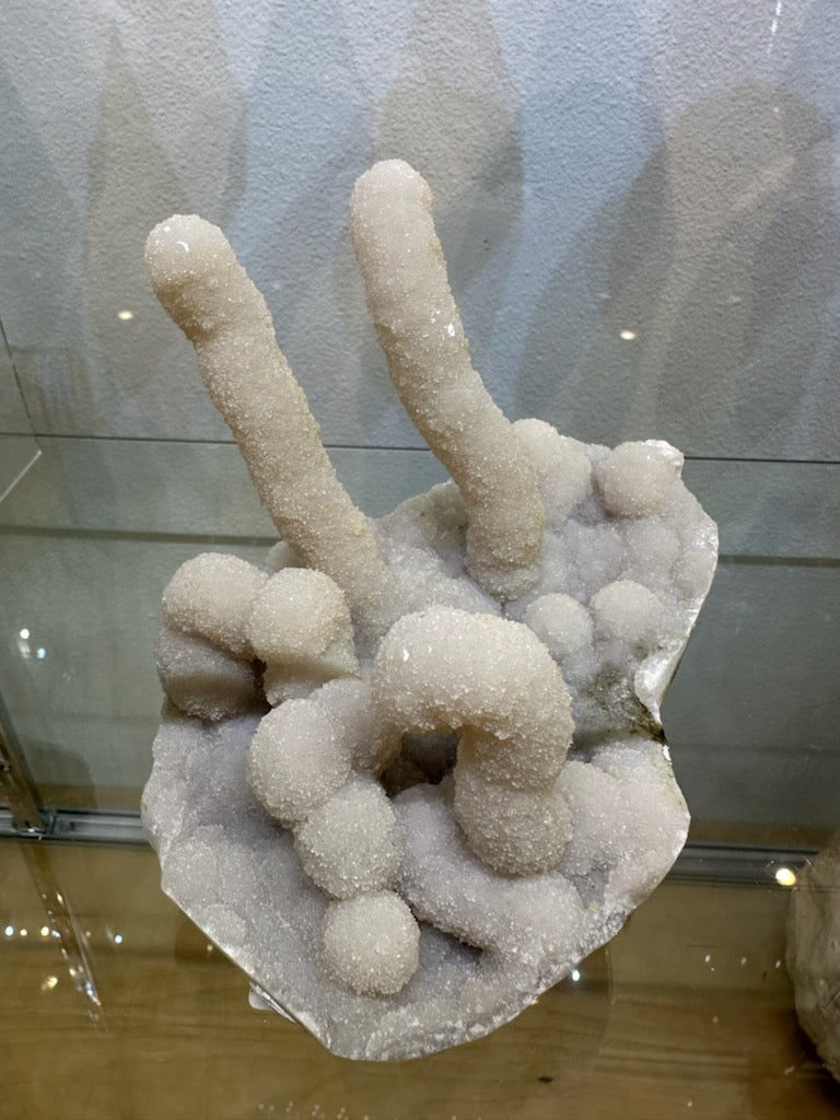 Medium Chalcedony Stalactite cluster showing organic mineral formation