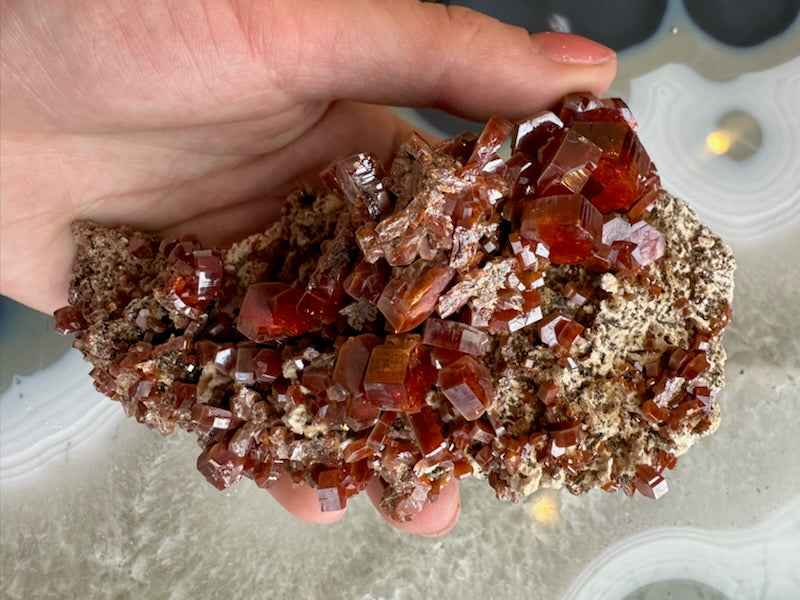 Vanadinite Cluster from Mibladen, Morocco by Rare Earth Gallery - product image 5 for Resin Society