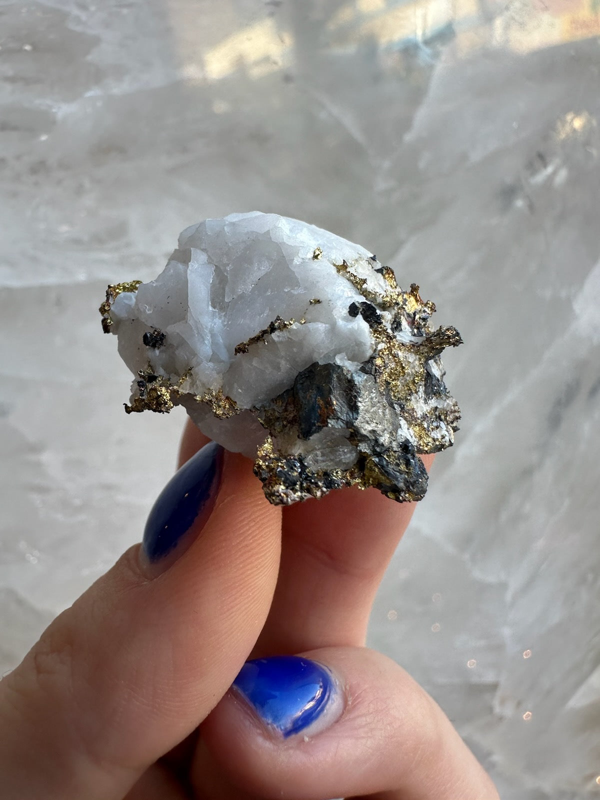 Crystalline Gold with Arsenopyrite on Quartz Sierra Co., Alleghany by Rare Earth Gallery - product image 8 for Resin Society