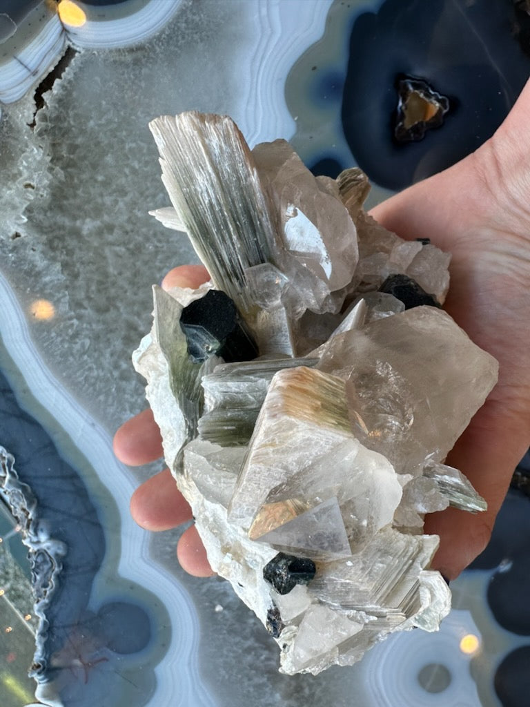 Blue Indicolite Tourmaline on Matrix from Nuristan, Afghanistan by Rare Earth Gallery - product image 6 for Resin Society