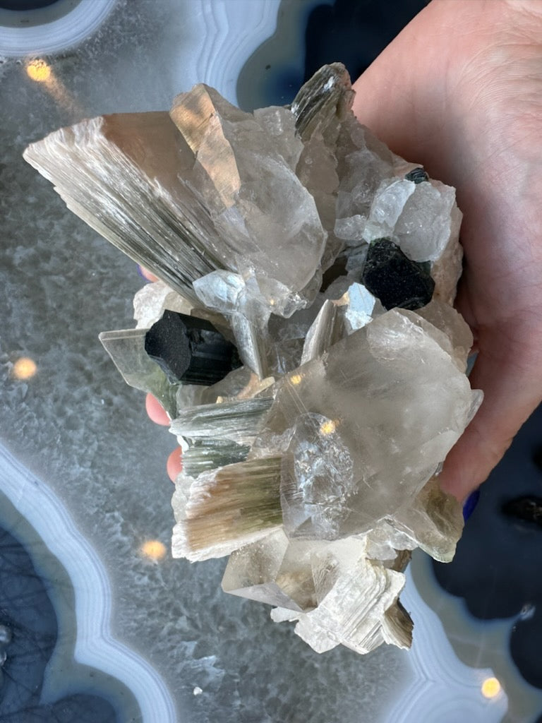 Blue Indicolite Tourmaline on Matrix from Nuristan, Afghanistan by Rare Earth Gallery - product image 7 for Resin Society