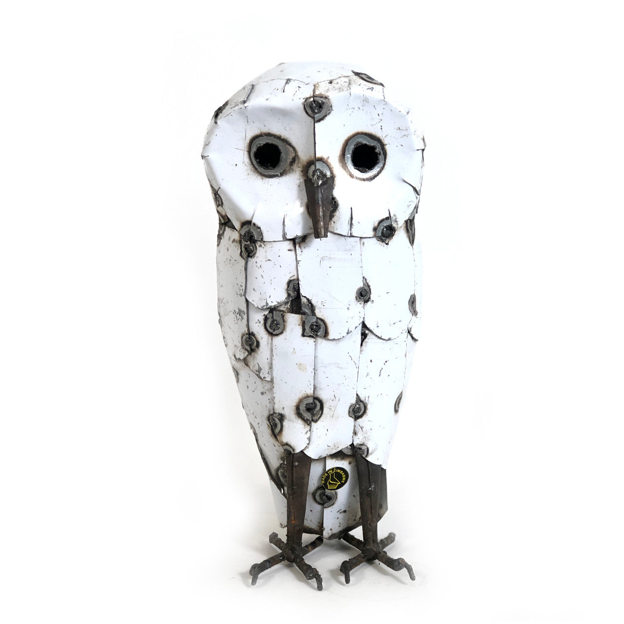 Snowy White Owls - Recycled Metal by Mbare Ltd - product image 2 for Resin Society