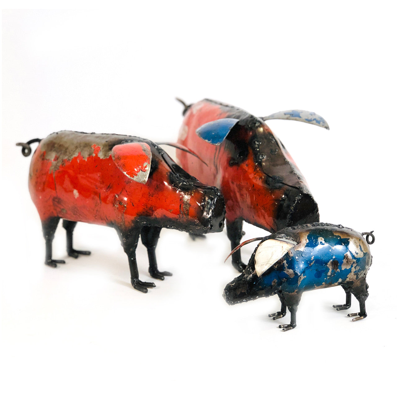 Cute Piggy - Colorful Recycled Metal by Mbare Ltd - product image 2 for Resin Society