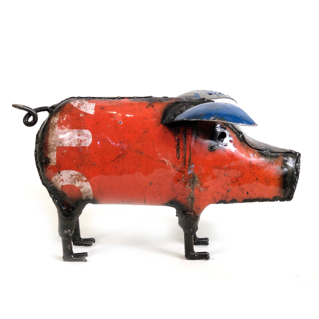 Cute Piggy - Colorful Recycled Metal by Mbare Ltd - product image 3 for Resin Society