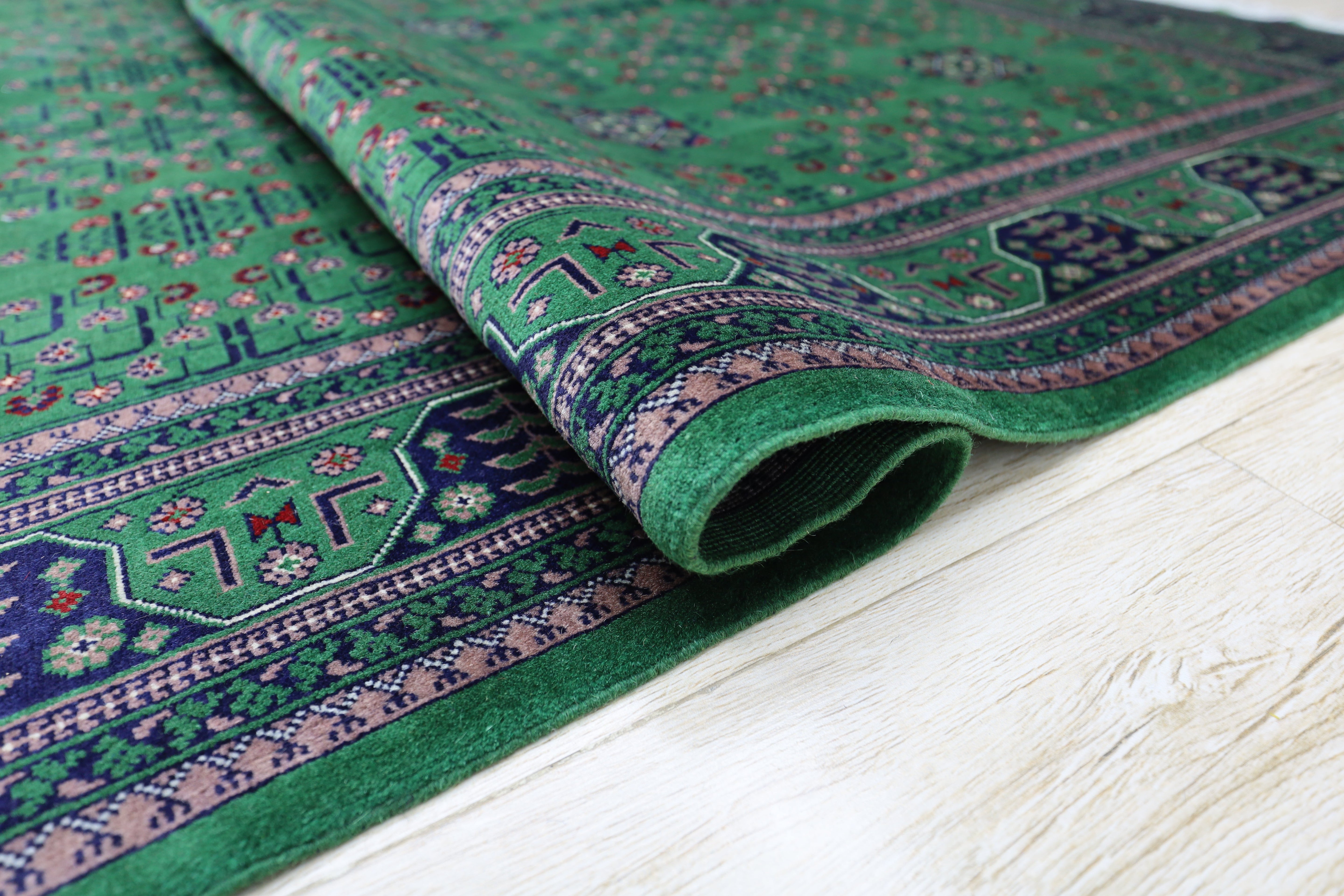 Hand-Knotted Afghani Bukharayi Wool Rug – 6’7″ x 9’9″ by Rugistan - product image 5 for Resin Society