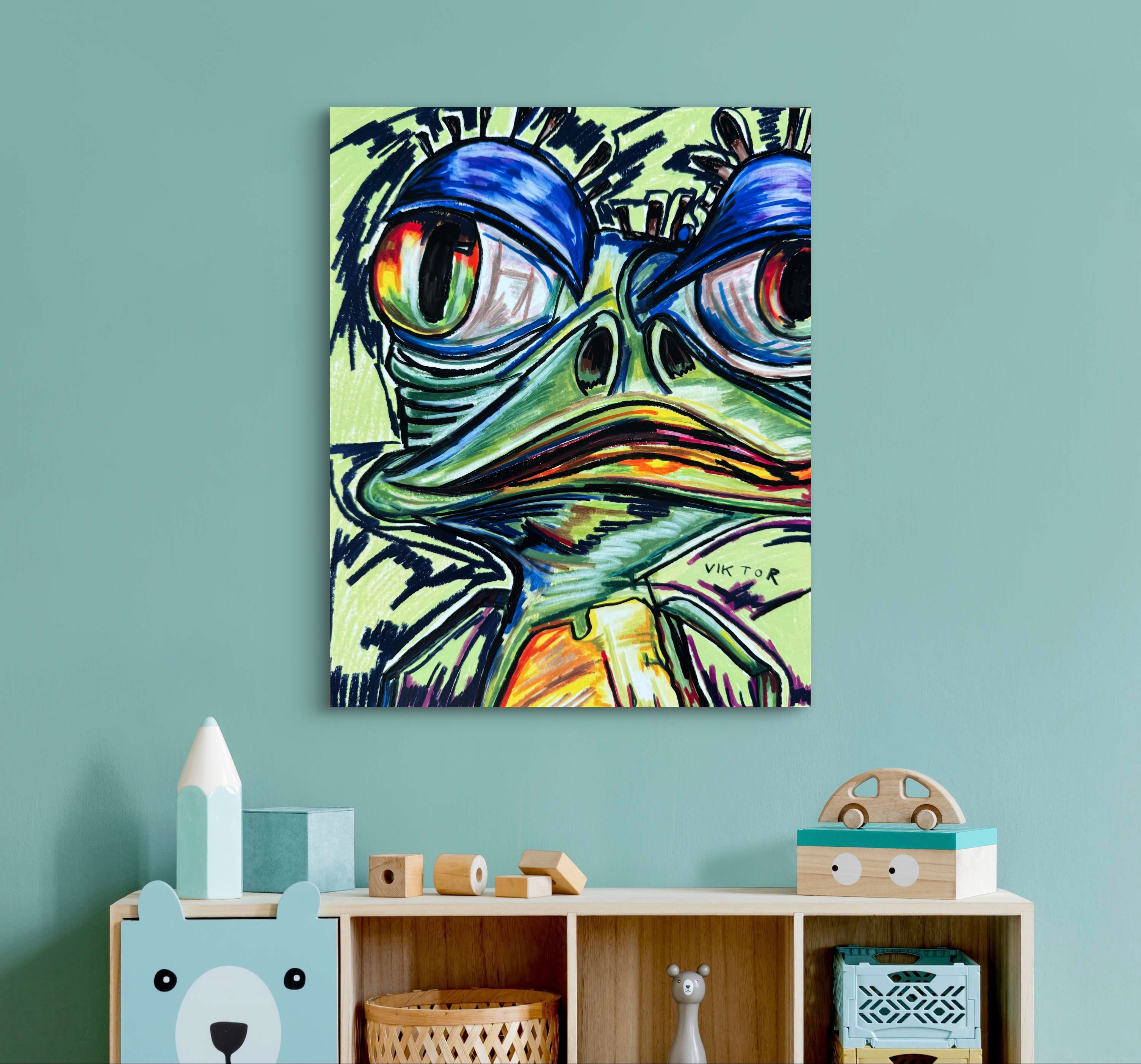 Crazy Frog - Art Prints detail image - Resin Society