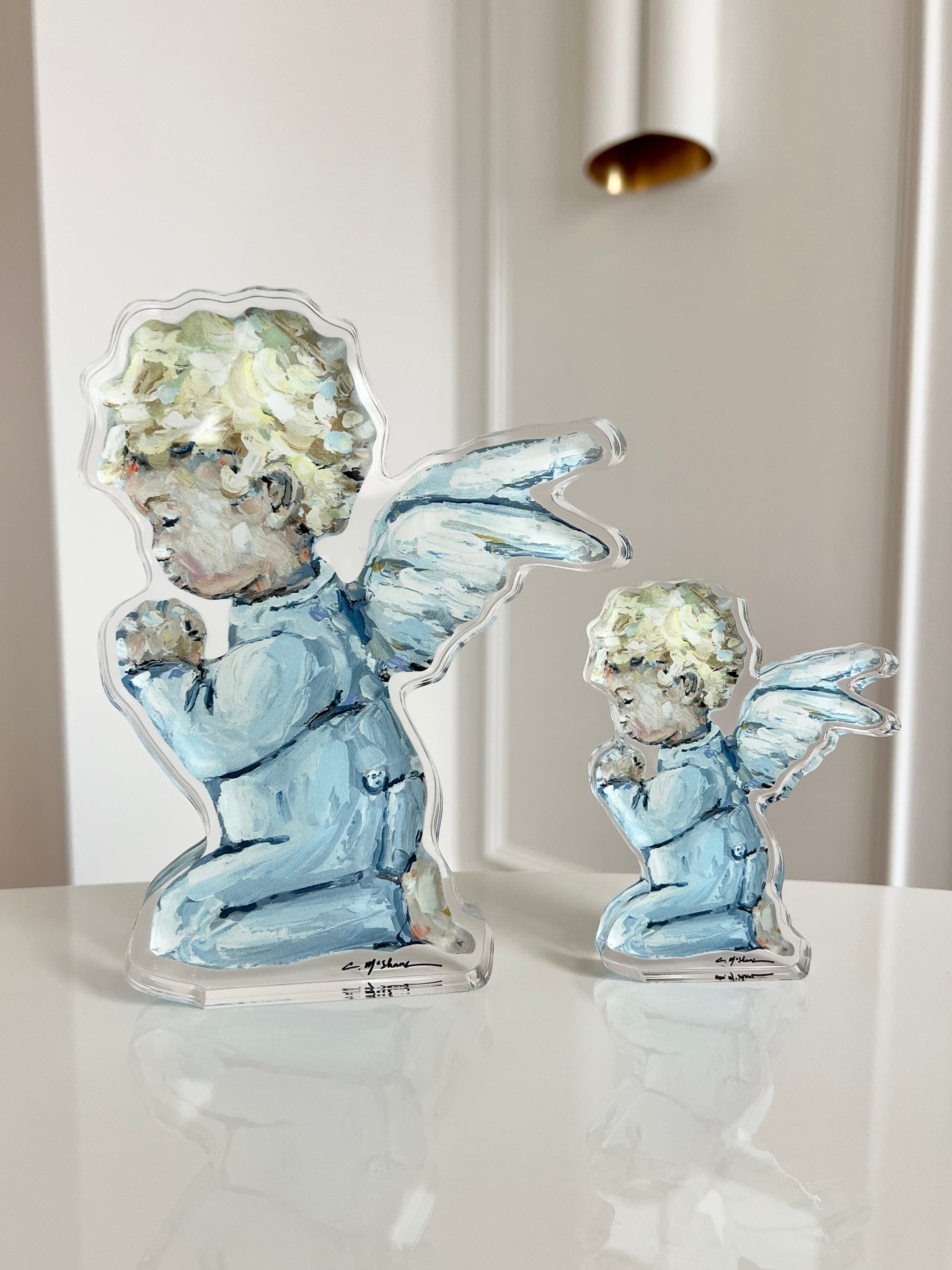 "Tiny Wings II" Angel Acrylic Tabletop Art