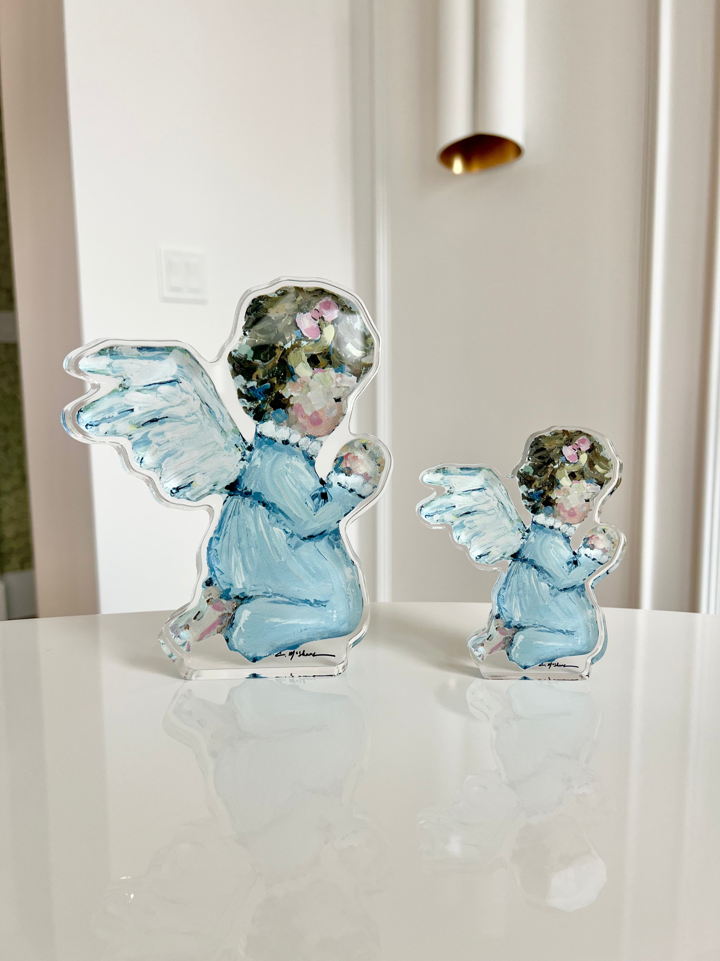 "Tiny Wings IV" Angel Acrylic Tabletop Art