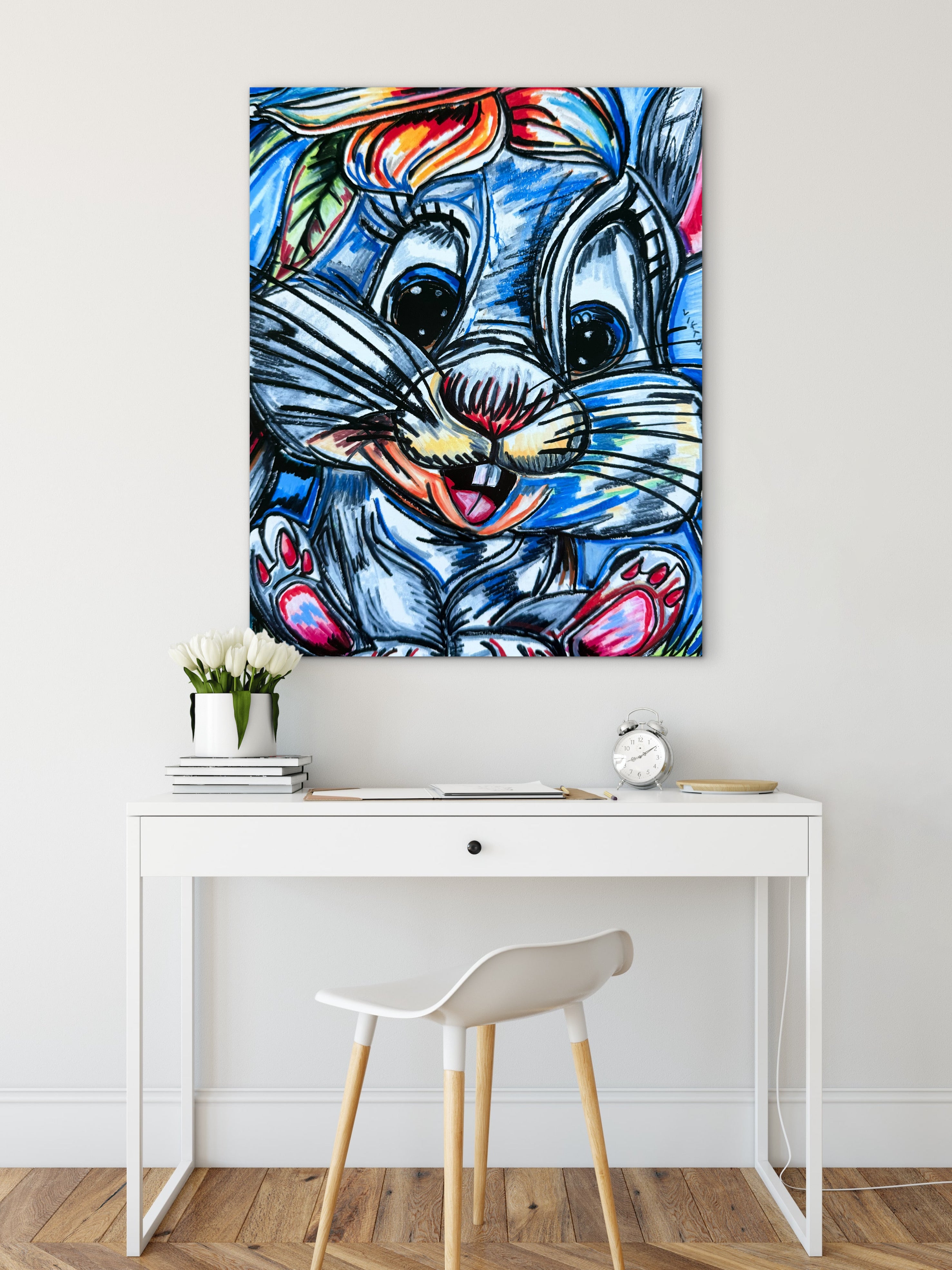 Cute Rabbit - Art Prints detail image - Resin Society