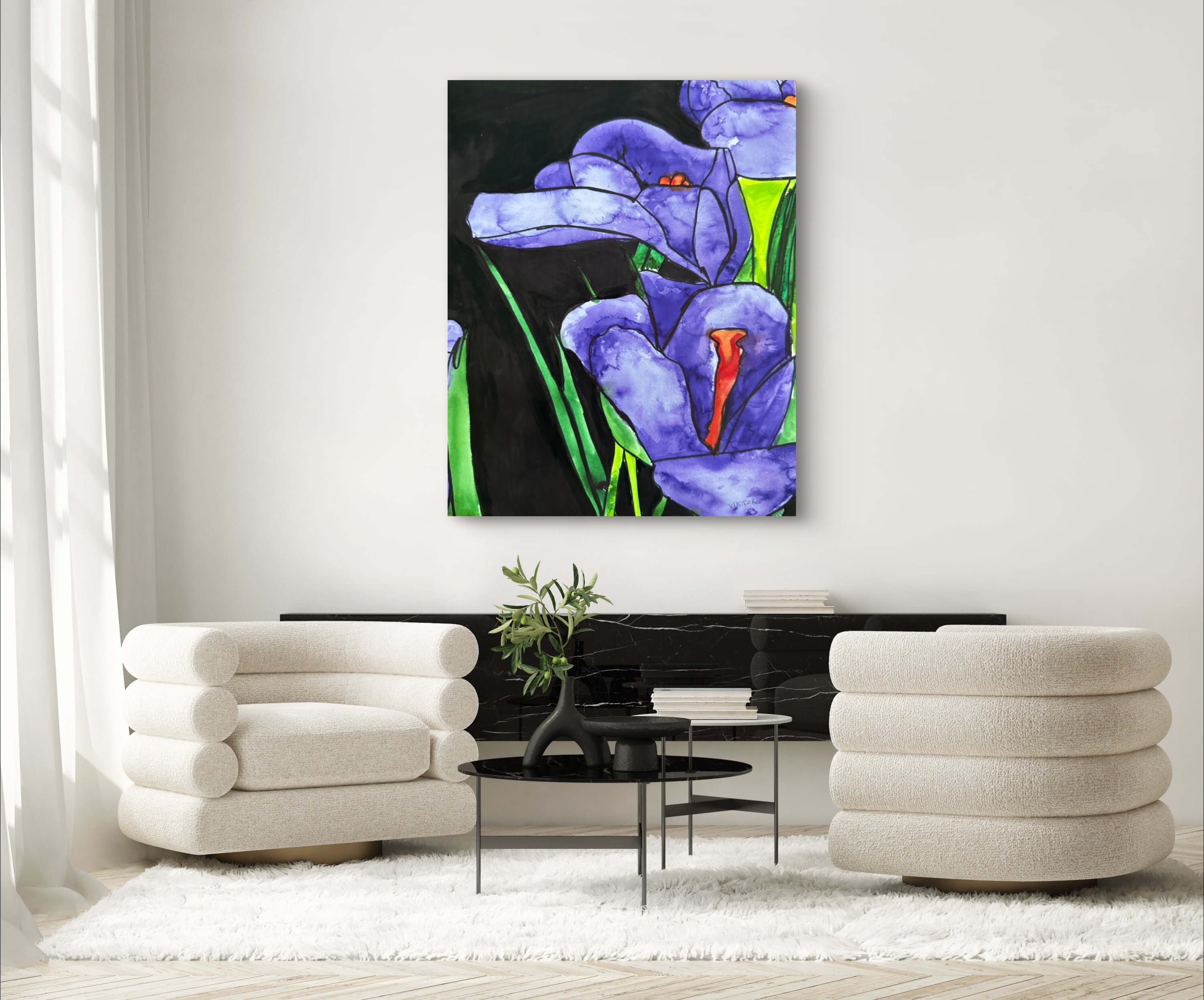 Purple Calla - Art Prints detail image - Resin Society