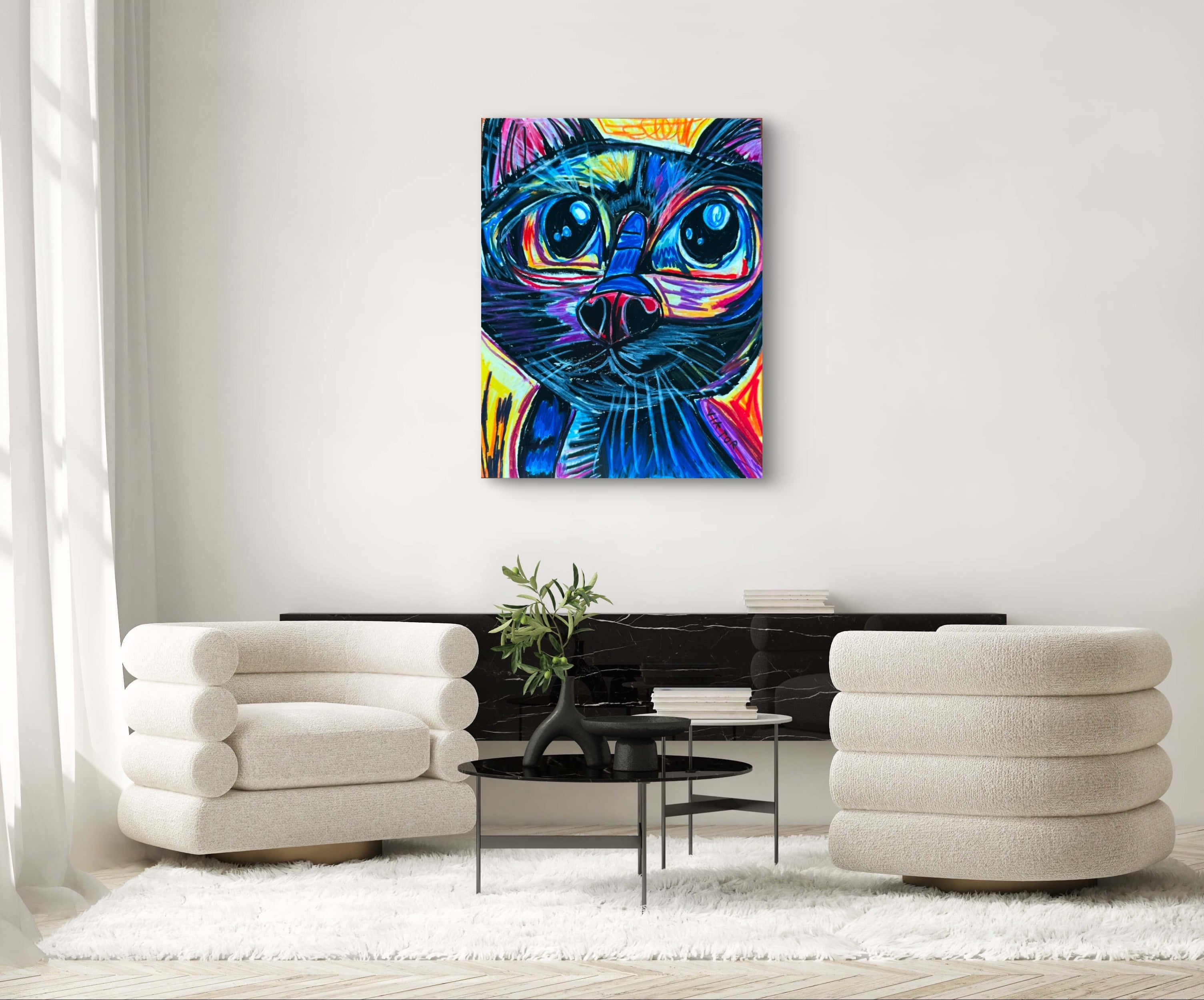 Black Cat - Art Prints detail image - Resin Society