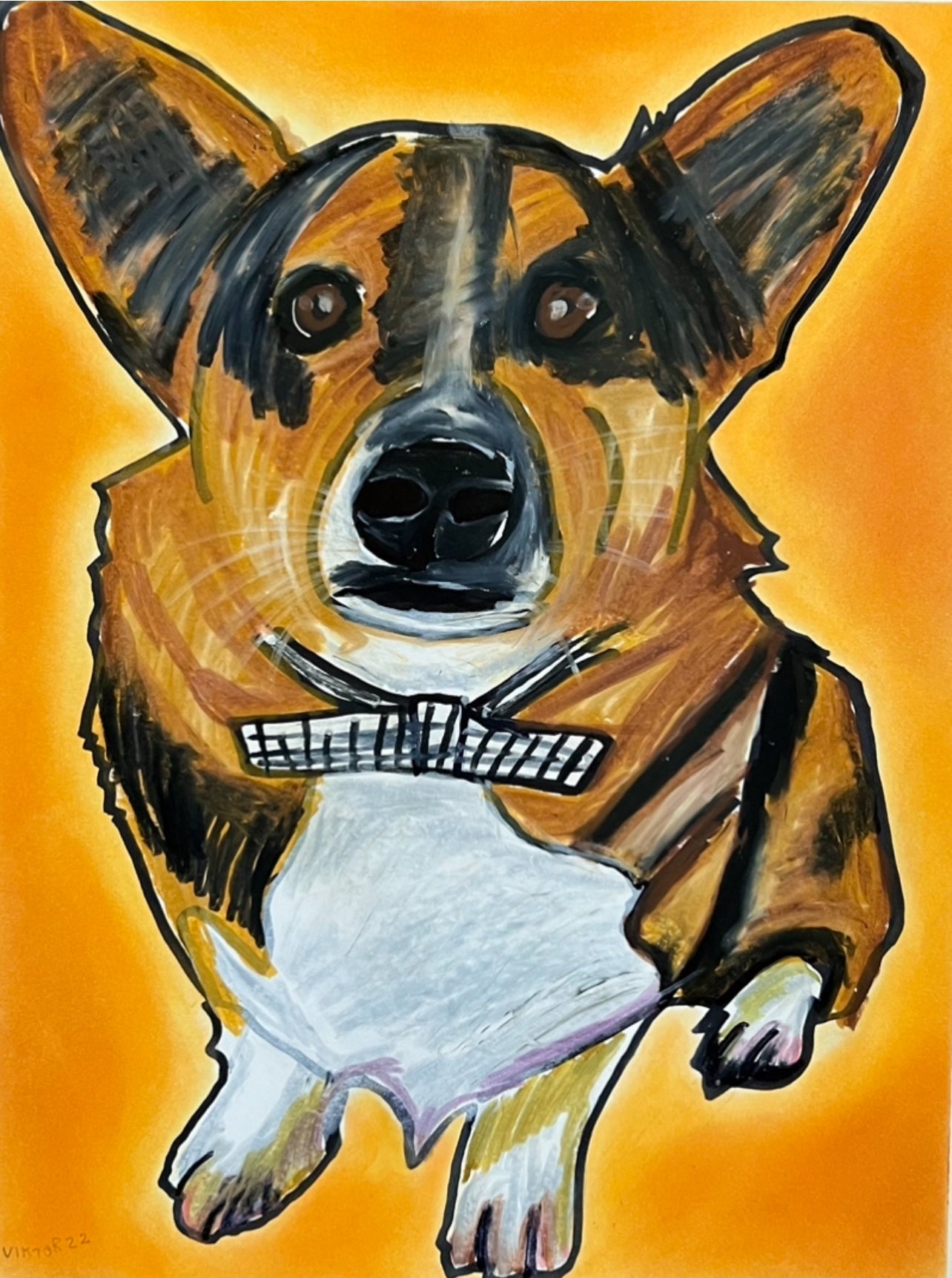 Amazing Corgi - Art Prints by Vichy's Art - Resin Society