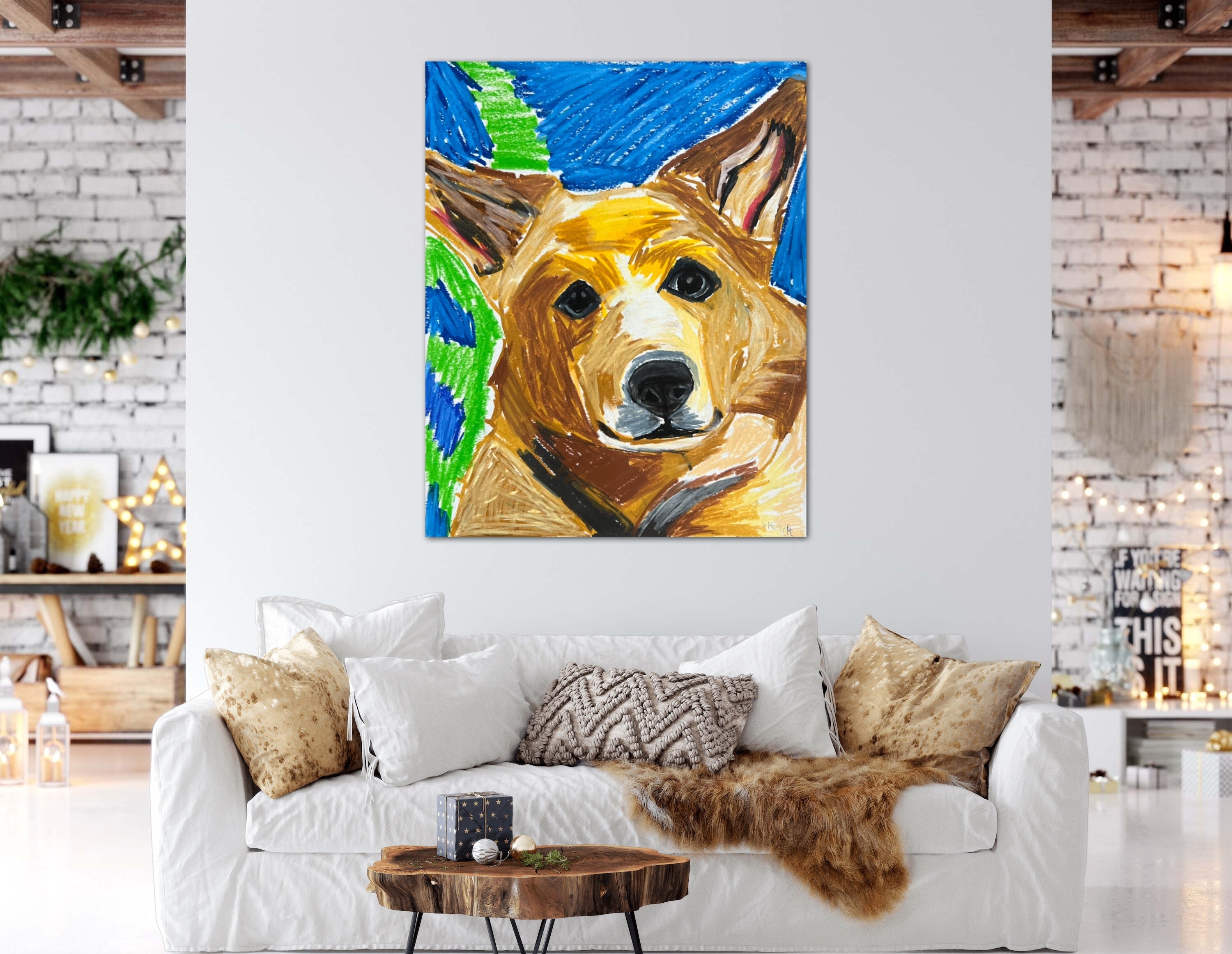 Archie, The Corgi - Art Prints detail image - Resin Society