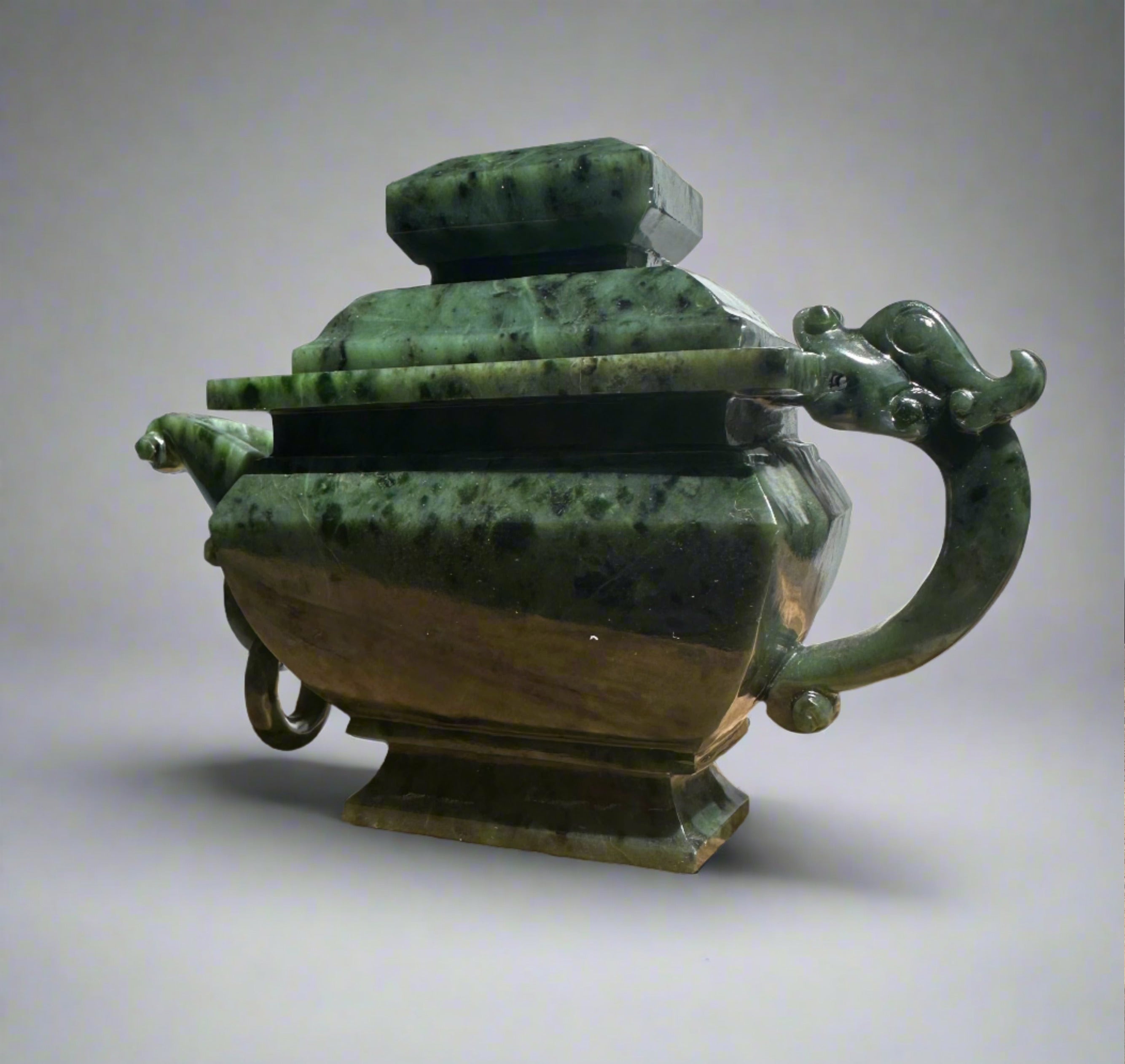 Canadian River Jade Teapot, 6.75" by Jade Mine - product image 3 for Resin Society