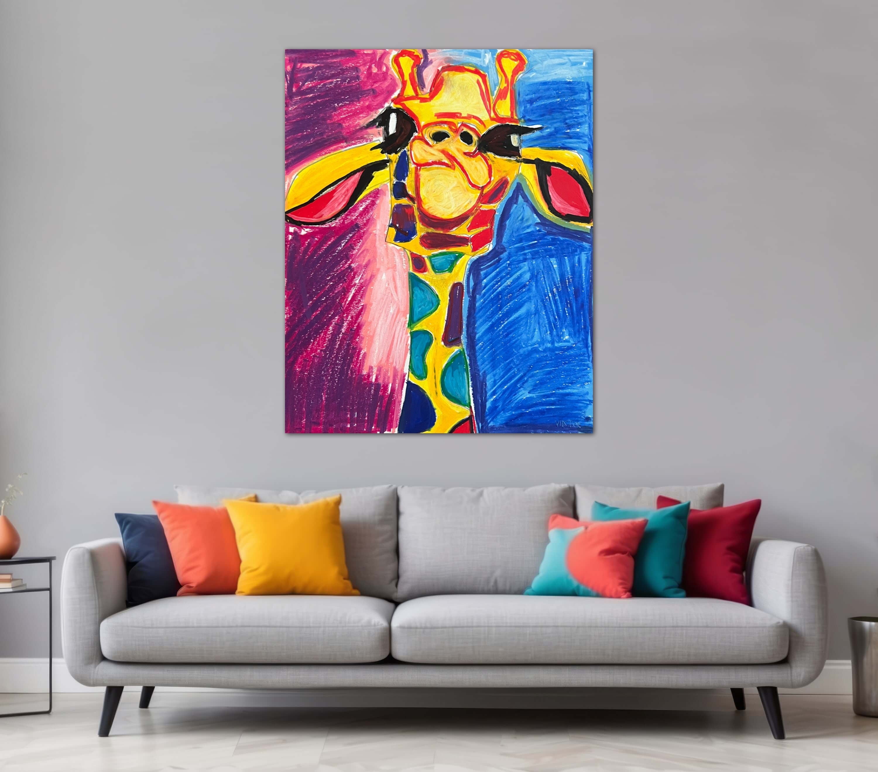 Emily, The Giraffe - Art Prints detail image - Resin Society