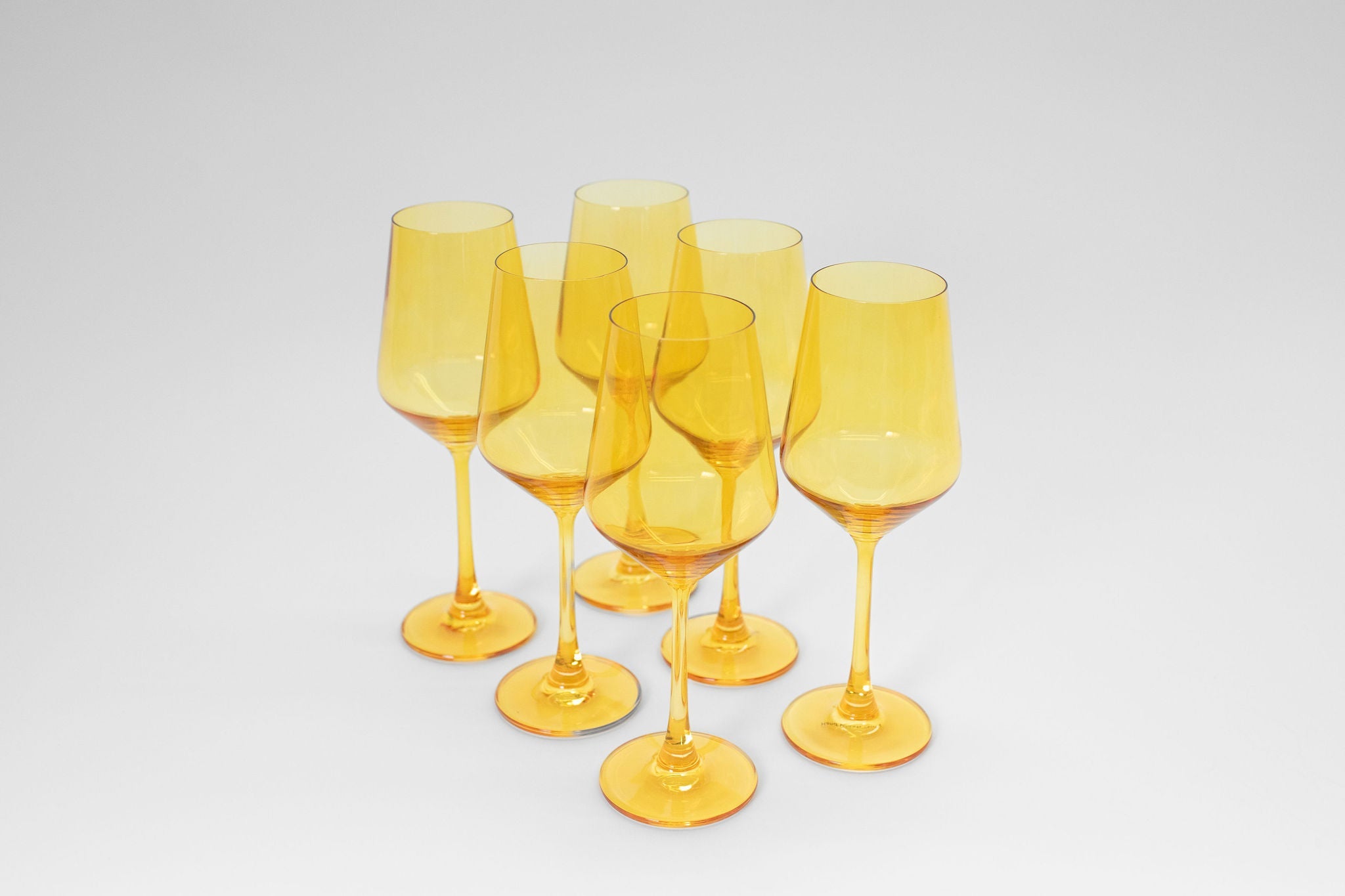 Sunshine Yellow - Stemless Colored Wine Glass
