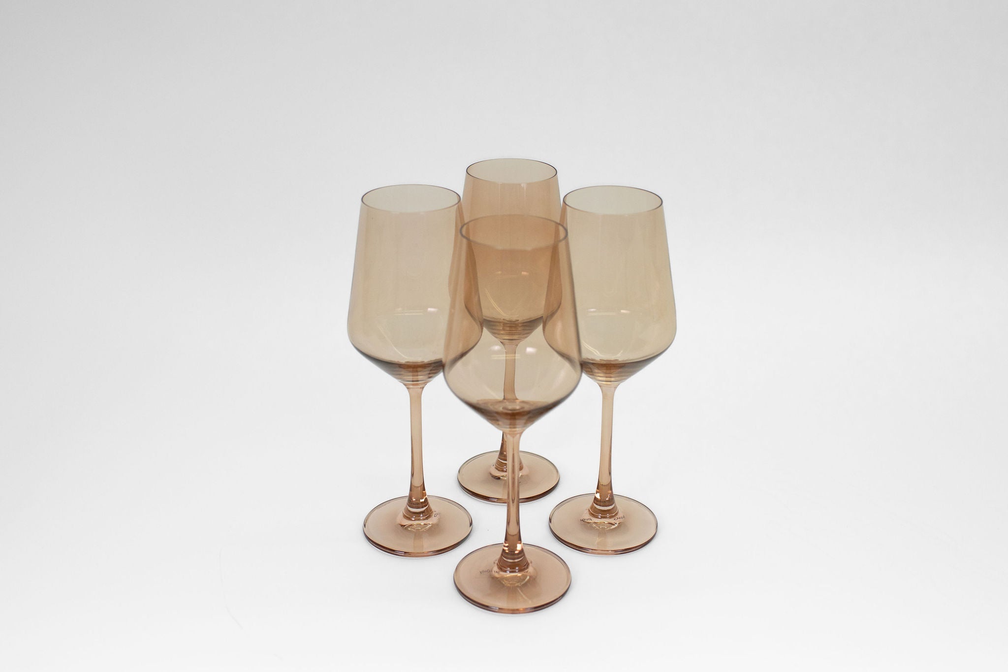 Brown Sugar - Stemless Colored Wine Glass