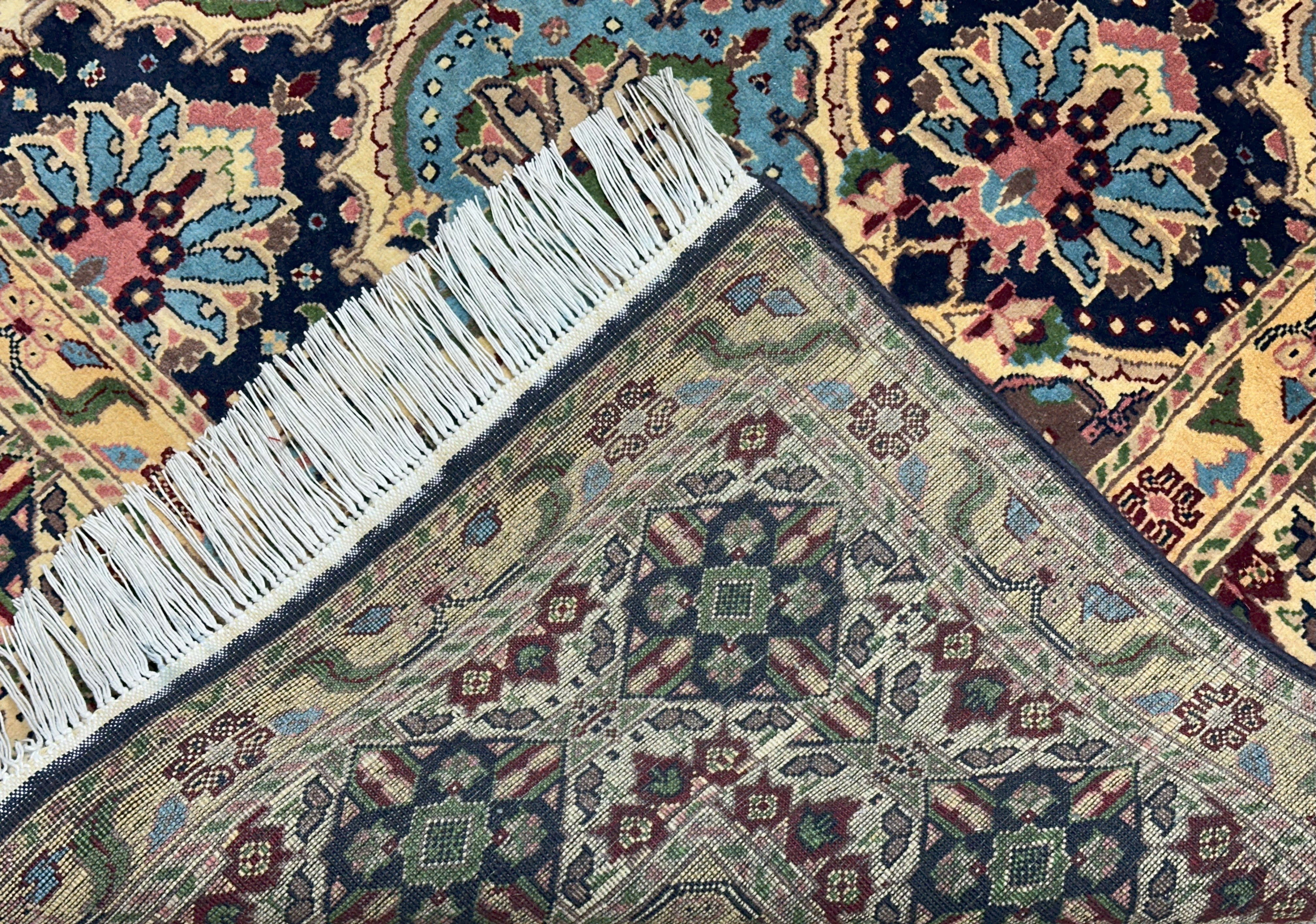 Hand-Knotted Afghani Heart Shape Wool Rug – 6’6″ x 9’2″ by Rugistan - product image 3 for Resin Society