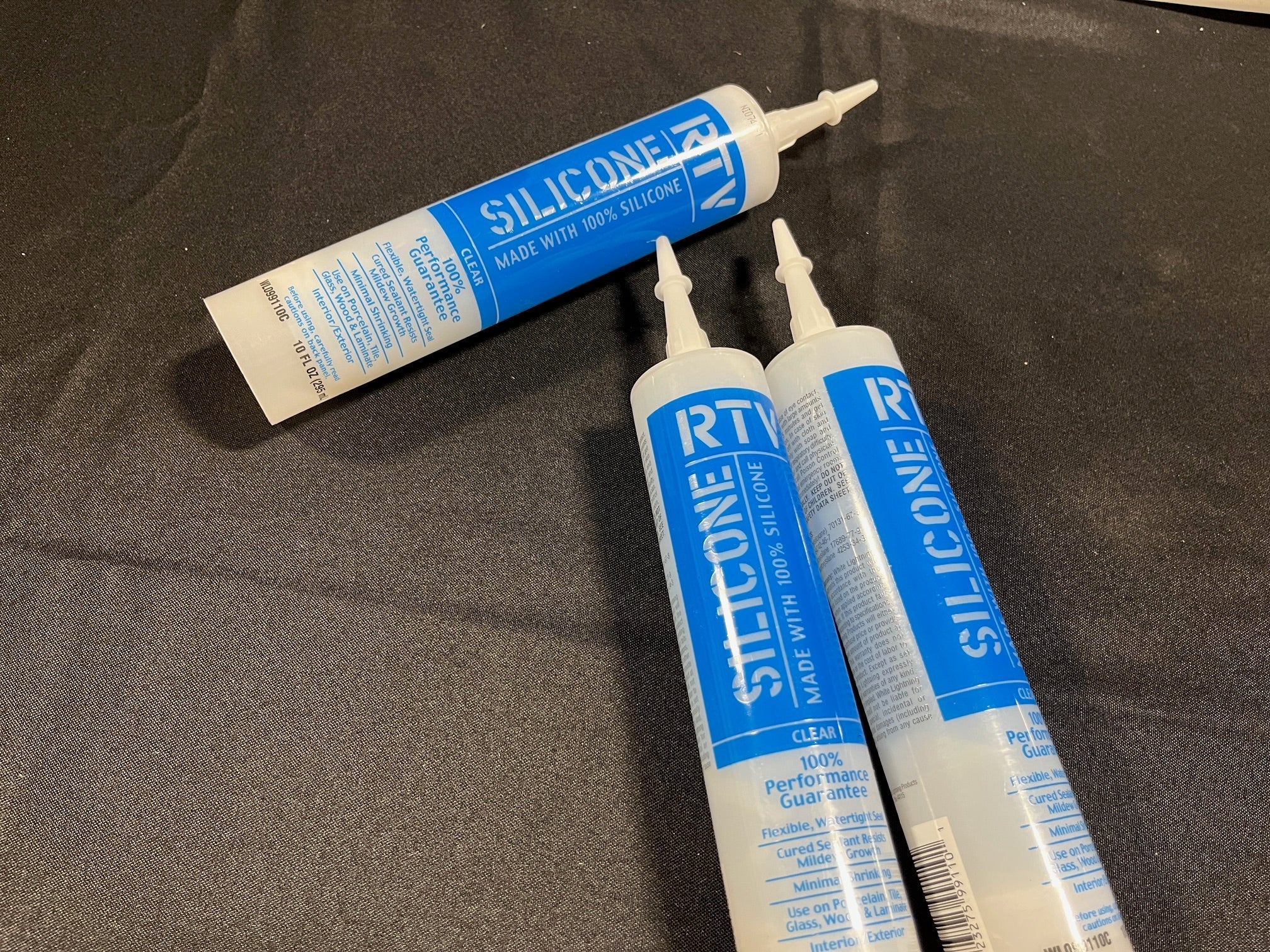 Tube of 100% silicone sealant by Ahonui Artisans