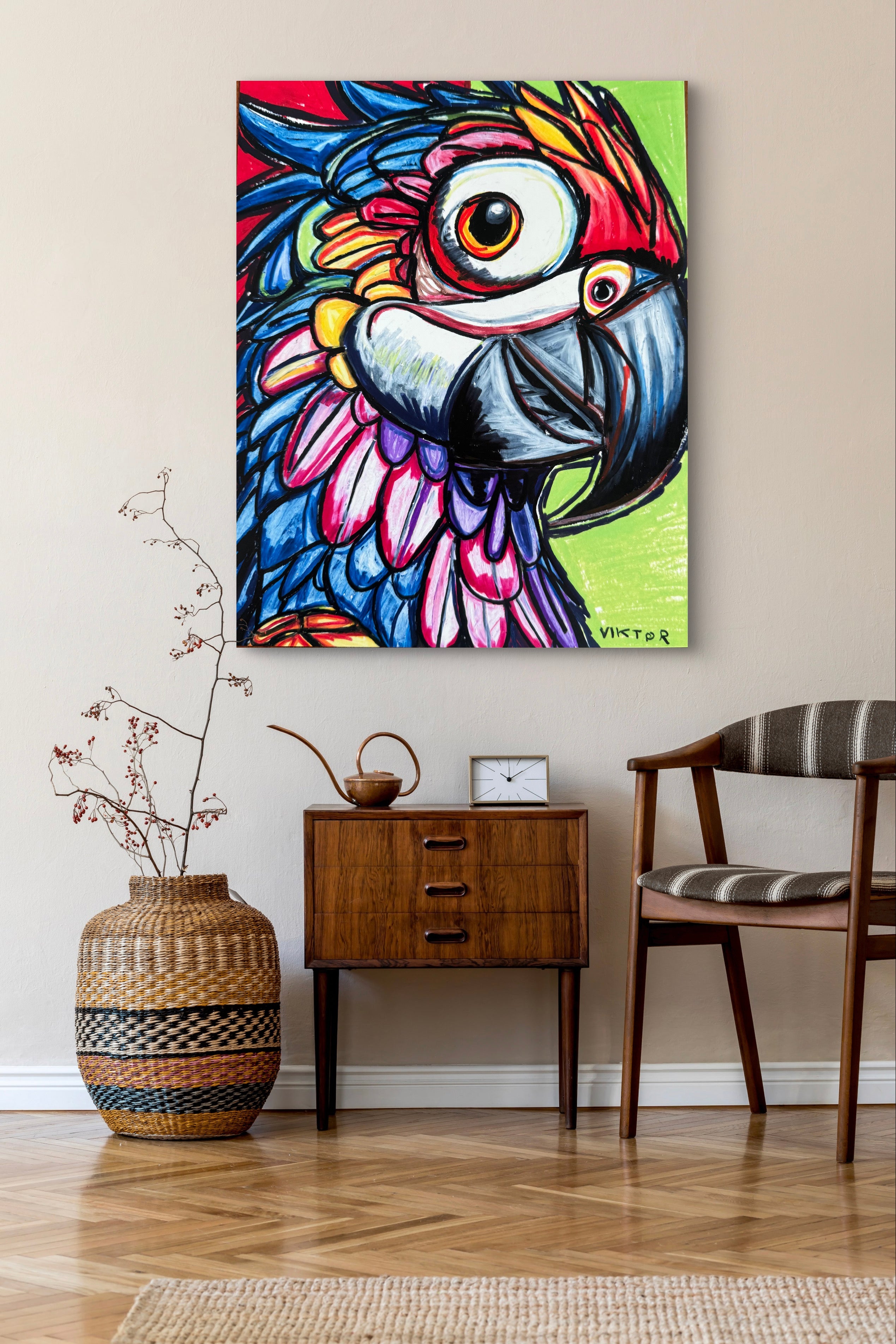 Colorful Parrot - Art Prints detail image - Resin Society