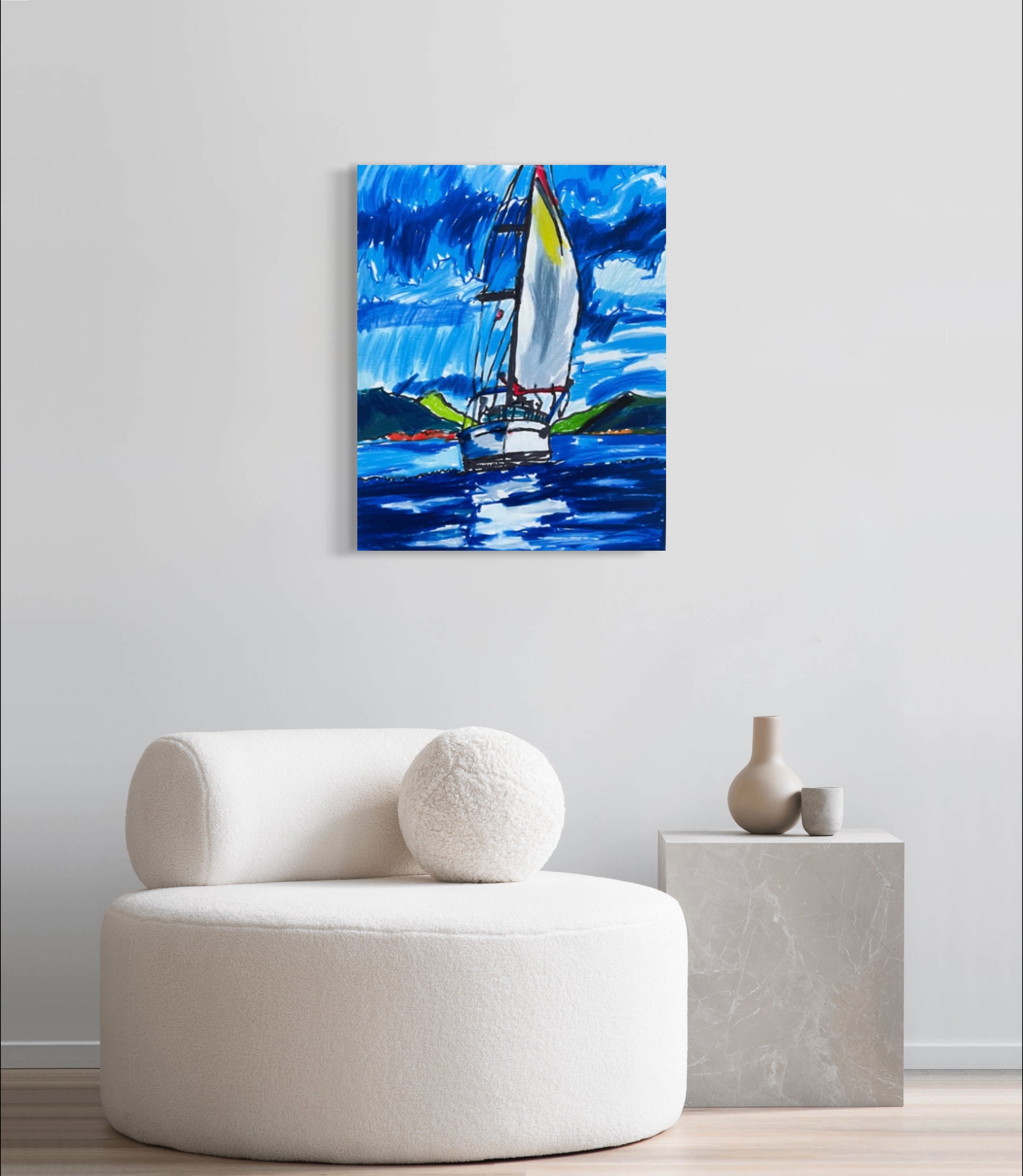 Sailing boat - Art Prints detail image - Resin Society